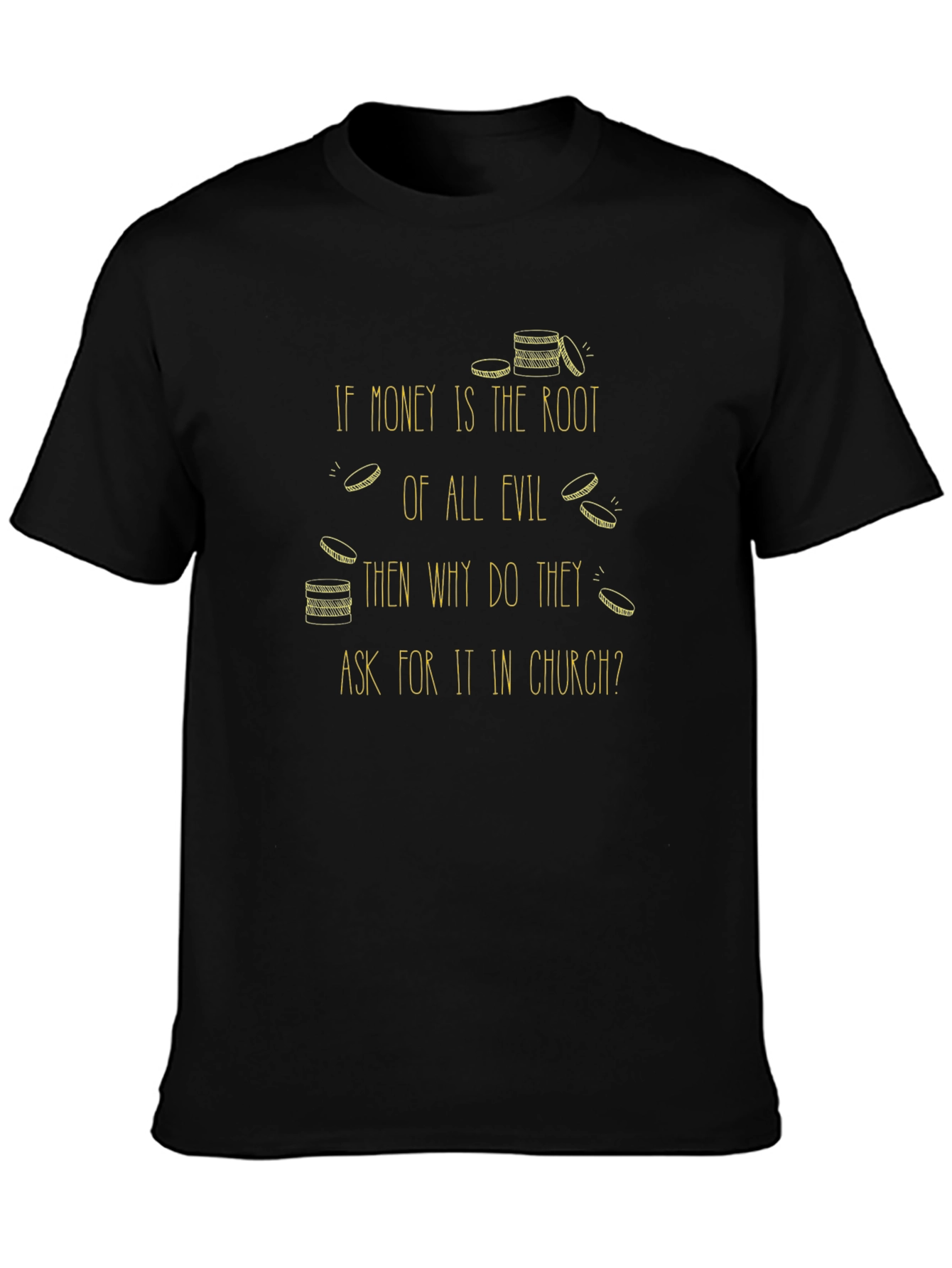 Money is Evil Graphic Tee - Black