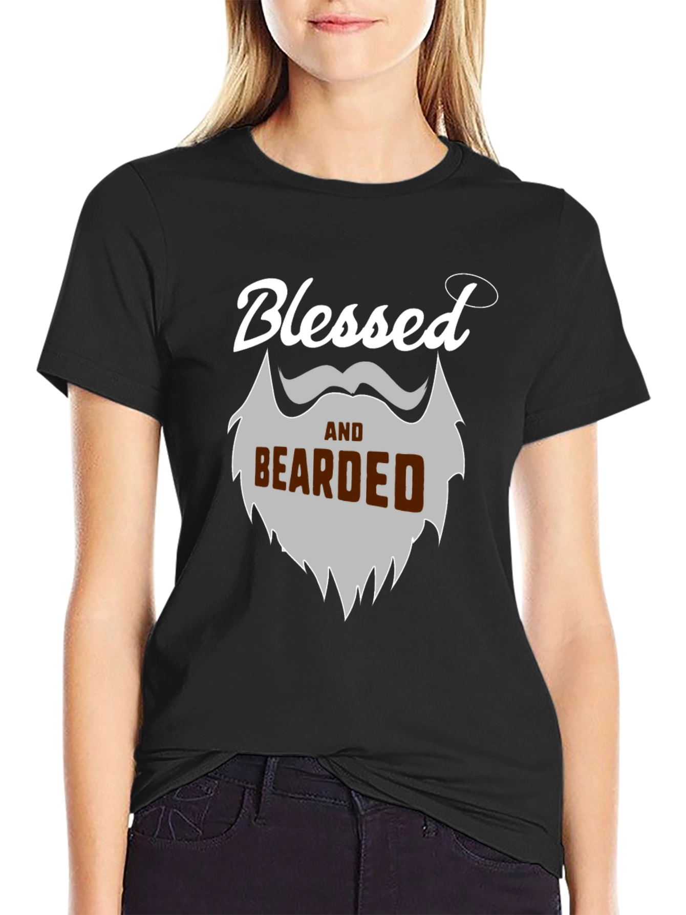 Blessed and Bearded Graphic T-Shirt