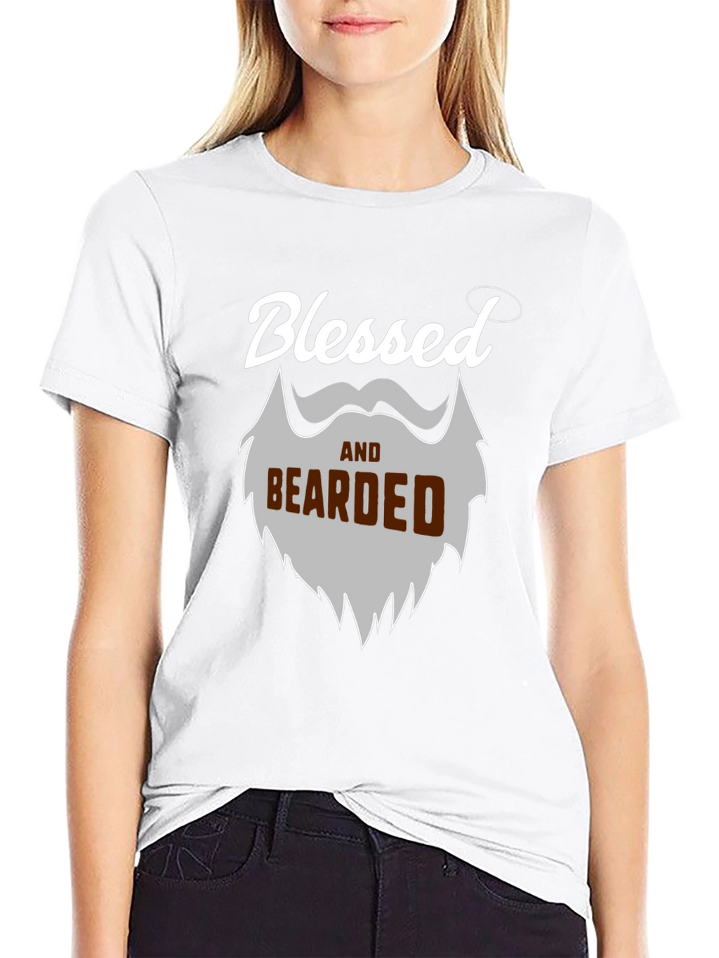 Blessed and Bearded Graphic T-Shirt