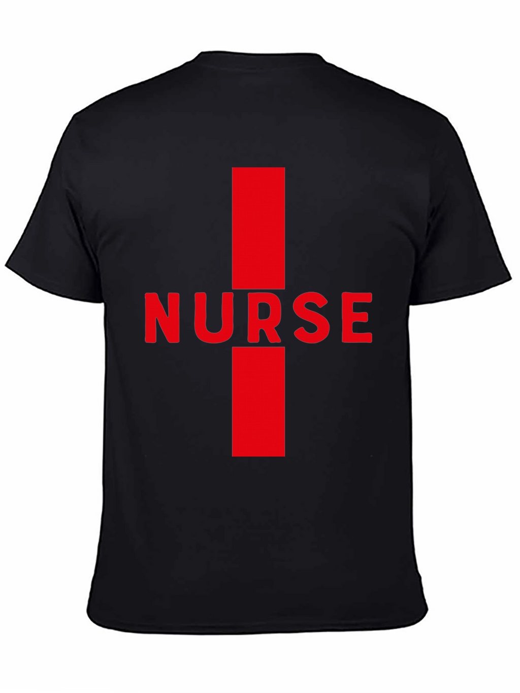 Nurse Red Cross Black T-Shirt