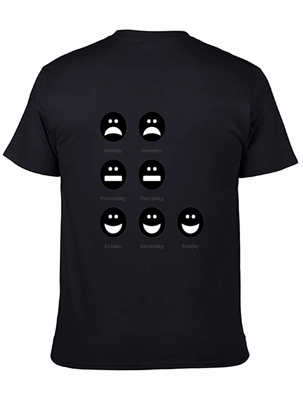 Mood of the Week Black Graphic T-Shirt