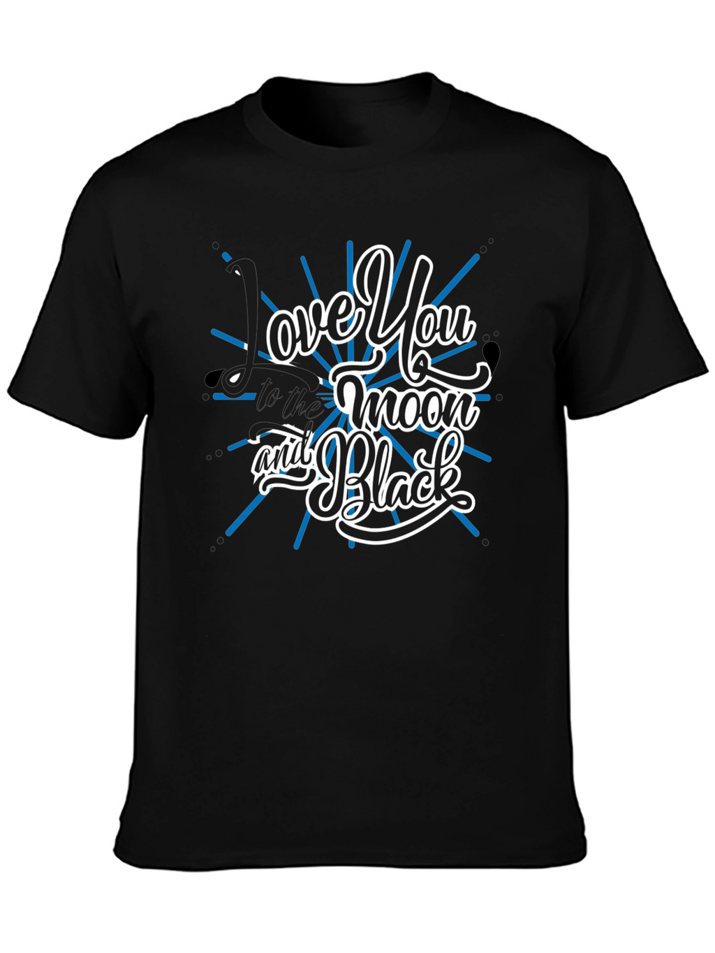 Love You to the Moon and Black Graphic Tee