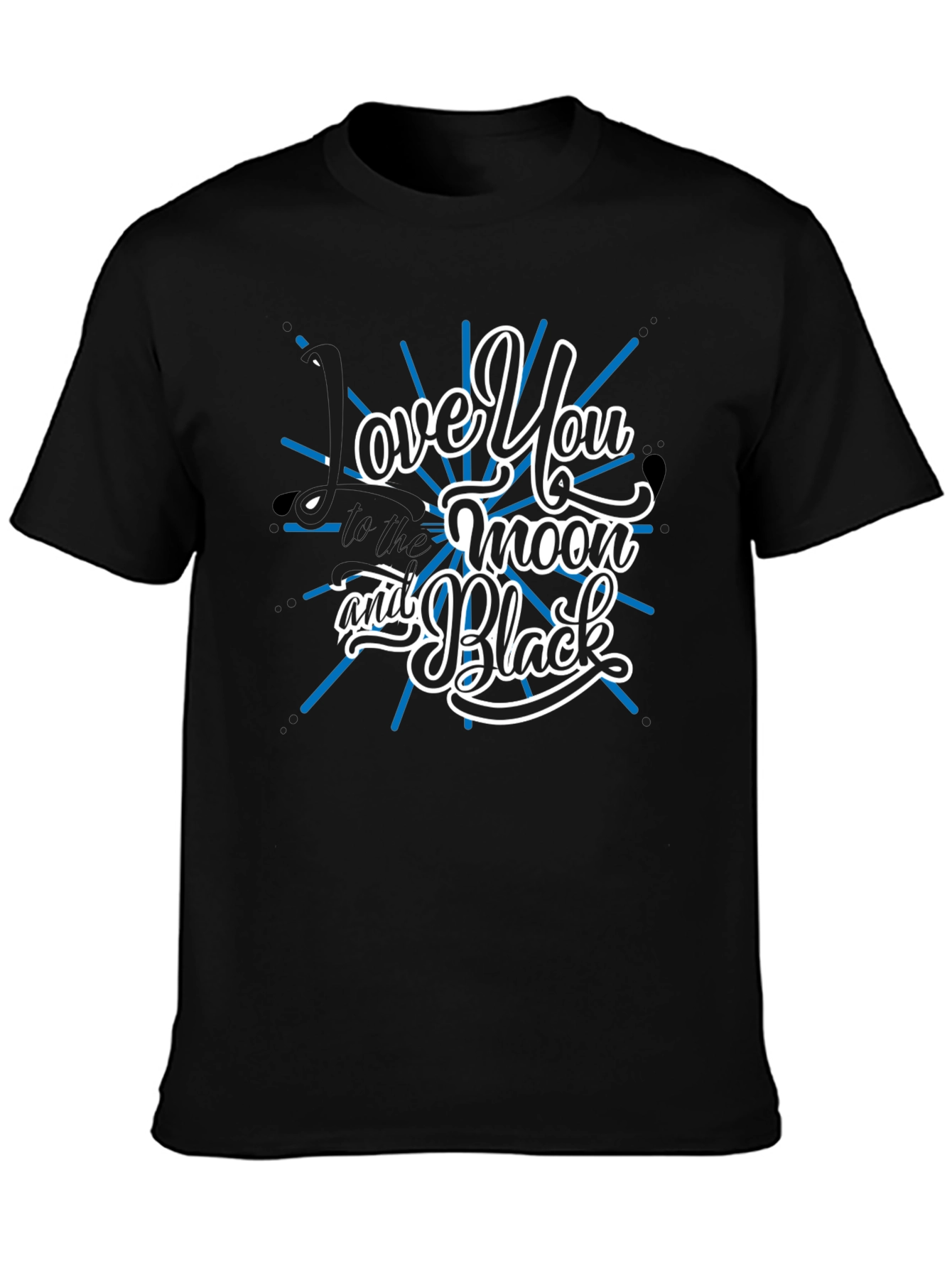 Love You to the Moon and Black Graphic Tee
