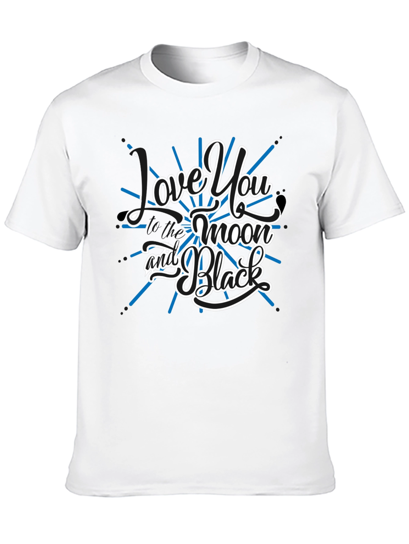 Love You to the Moon and Black Graphic Tee