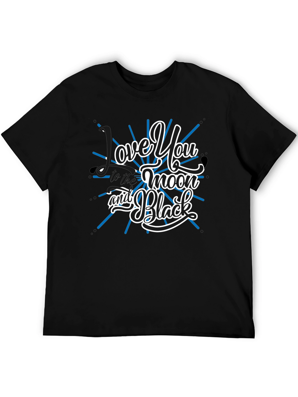 Love You to the Moon and Black Graphic Tee