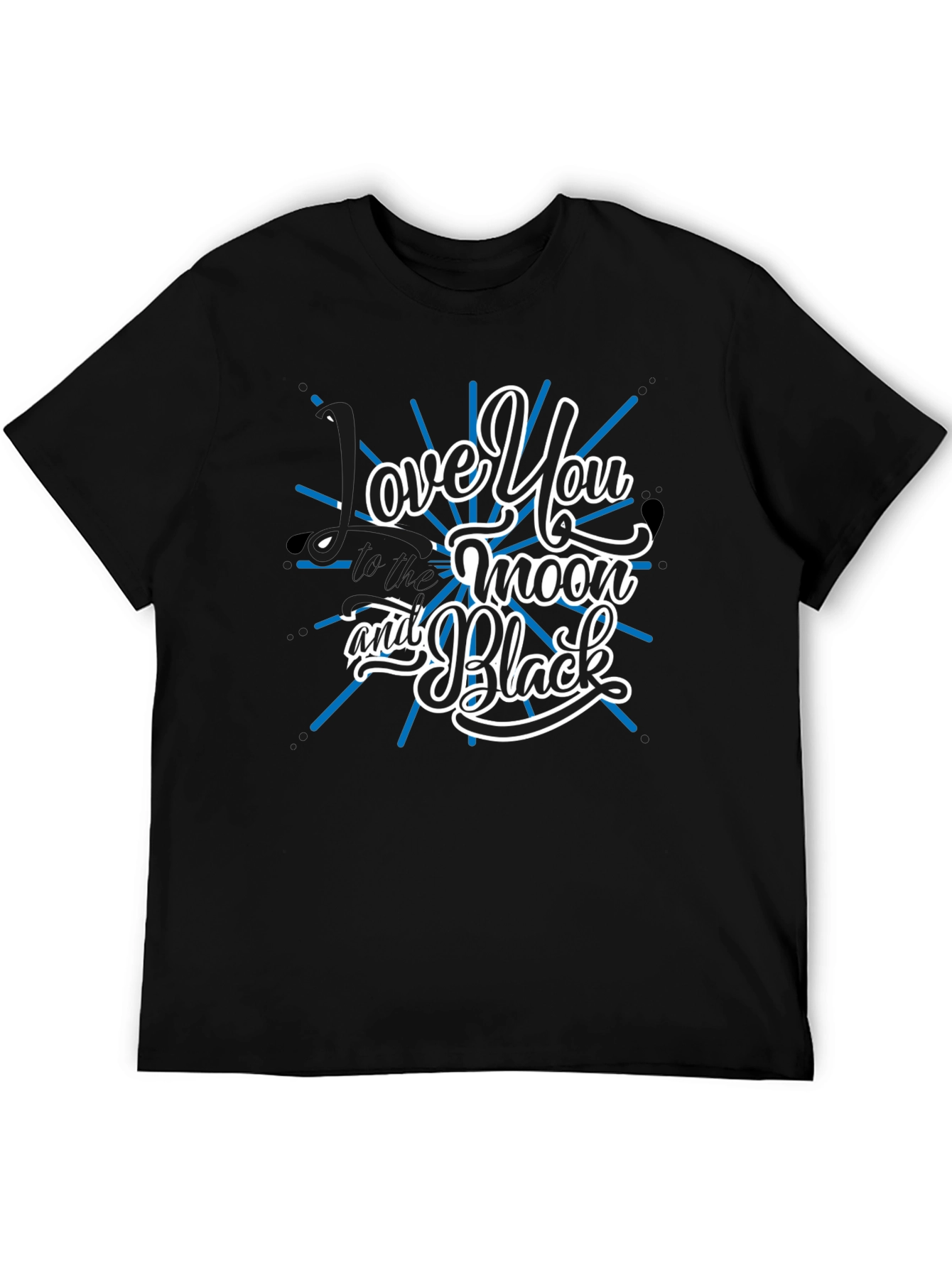Love You to the Moon and Black Graphic Tee