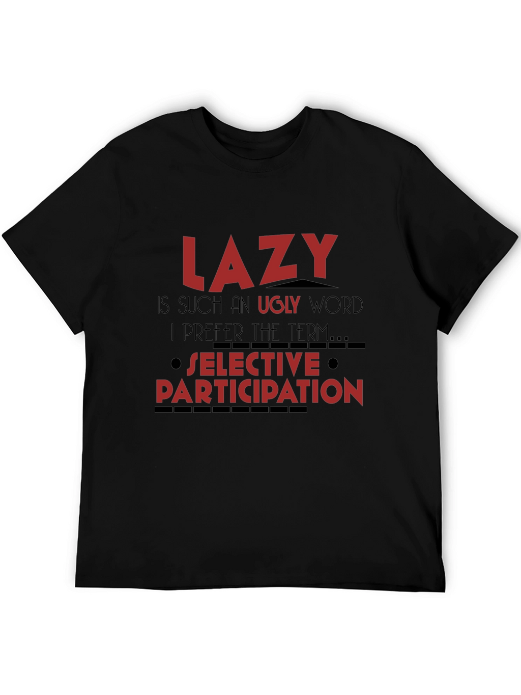 Lazy Definition Graphic Tee - Soft Cotton Casual T-Shirt
