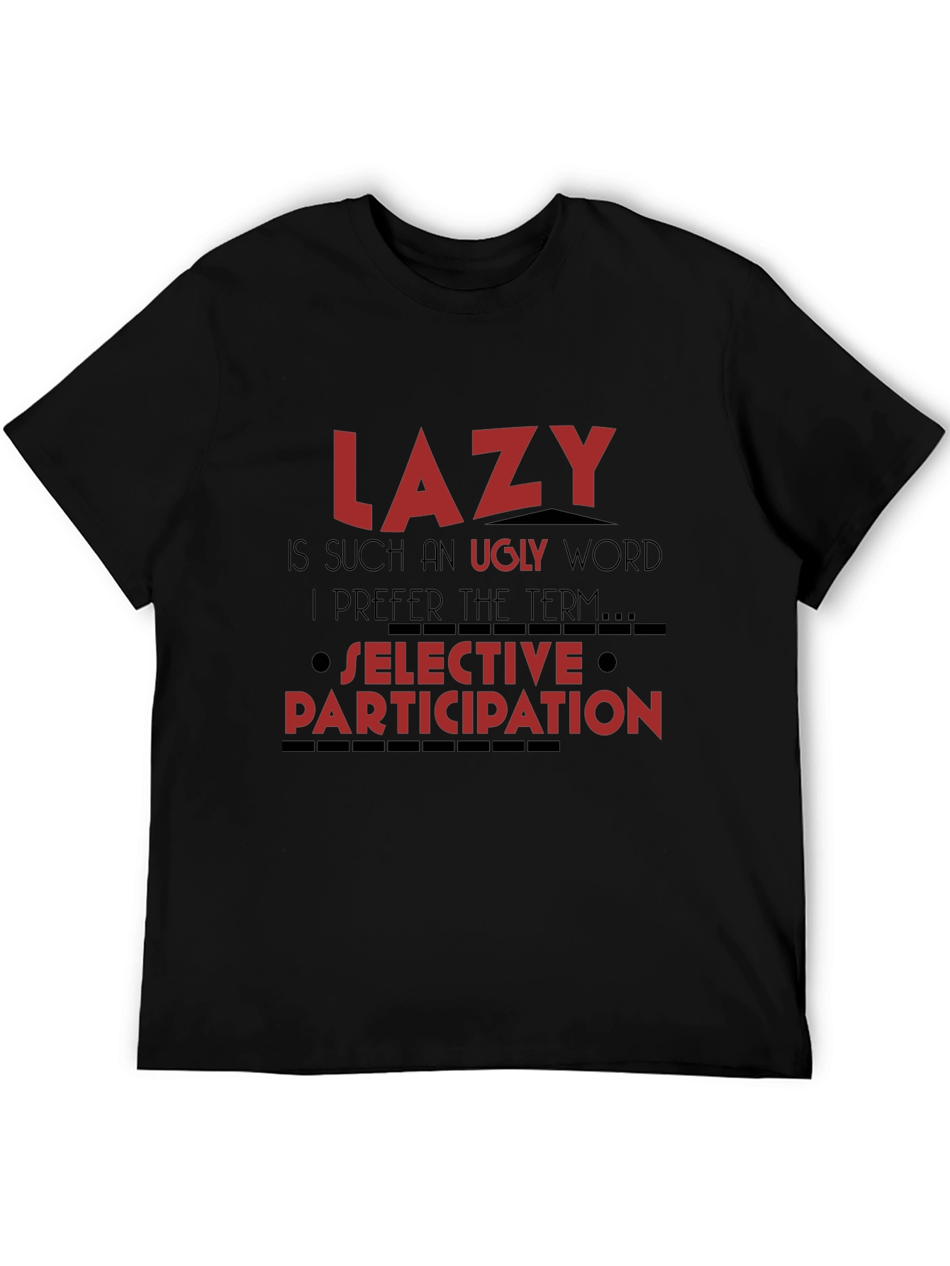 Lazy Definition Graphic Tee - Soft Cotton Casual T-Shirt