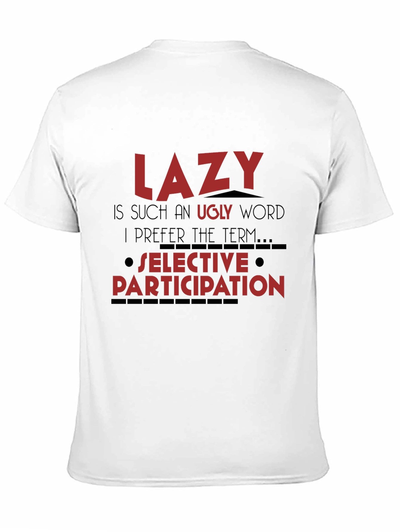 Lazy Definition Graphic Tee - Soft Cotton Casual T-Shirt