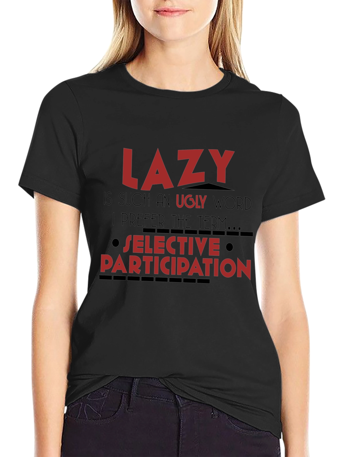 Lazy Definition Graphic Tee - Soft Cotton Casual T-Shirt