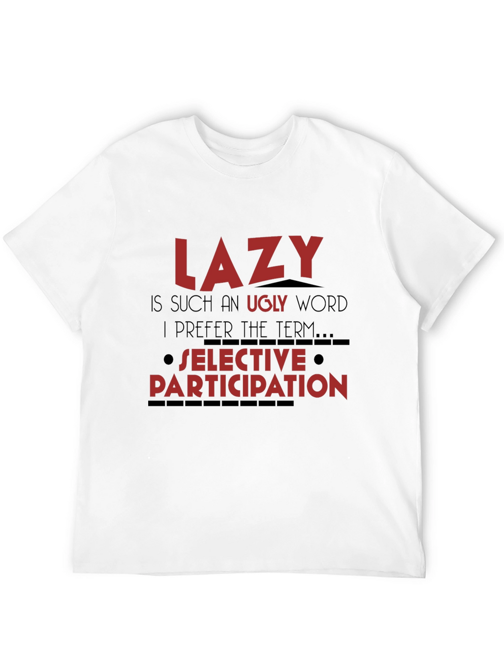 Lazy Definition Graphic Tee - Soft Cotton Casual T-Shirt