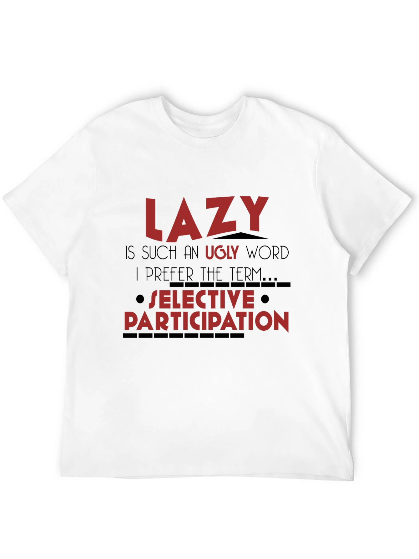 Lazy Definition Graphic Tee - Soft Cotton Casual T-Shirt