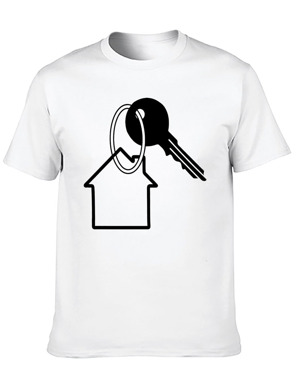 House Key Graphic T-Shirt - Black