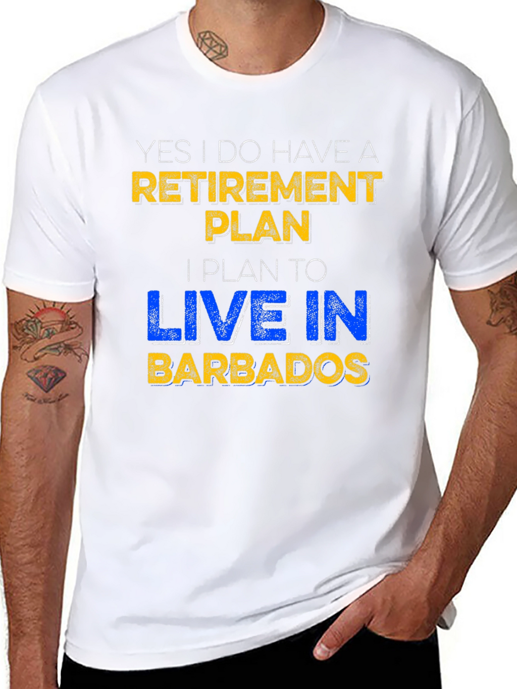 Retirement Plan Barbados Novelty T-Shirt