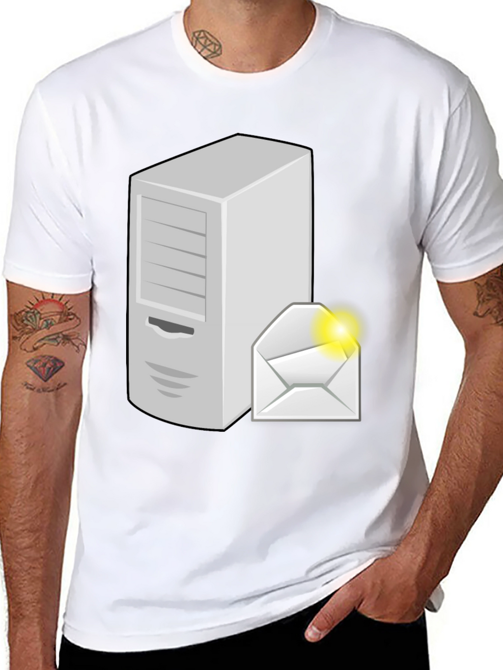 Server & Email Graphic Tee - Geek Chic T-Shirt