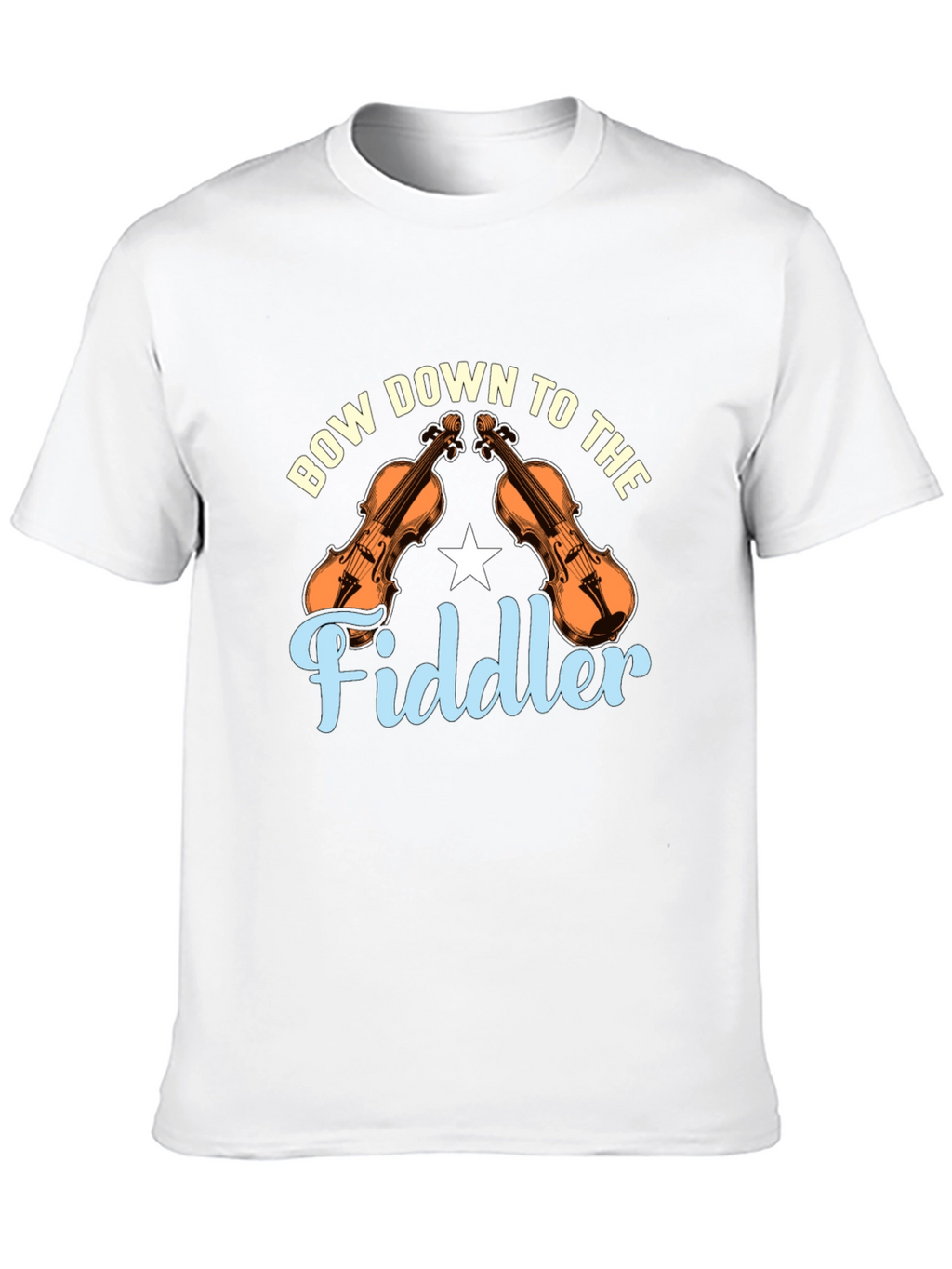 Bow Down to the Fiddler Black T-Shirt