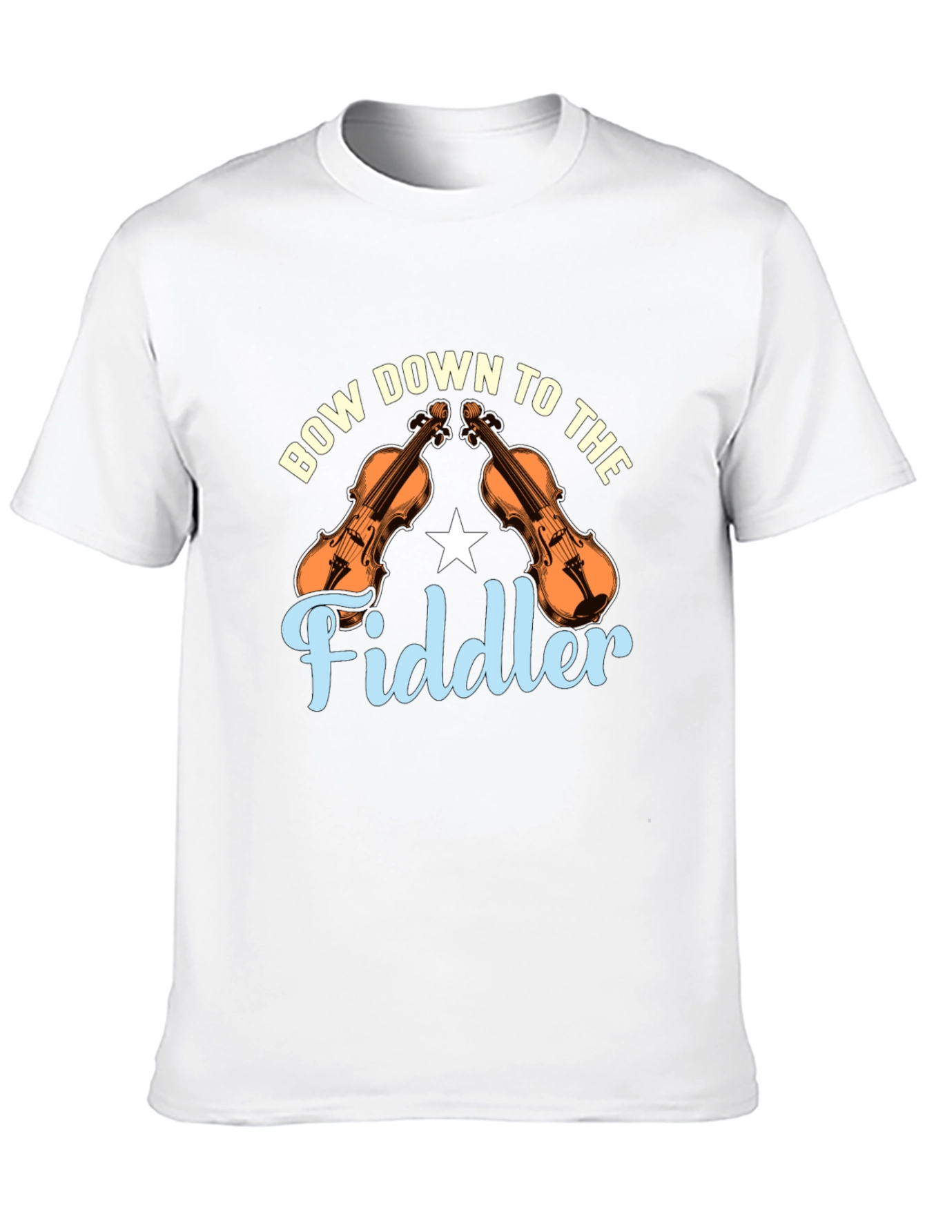 Bow Down to the Fiddler Black T-Shirt