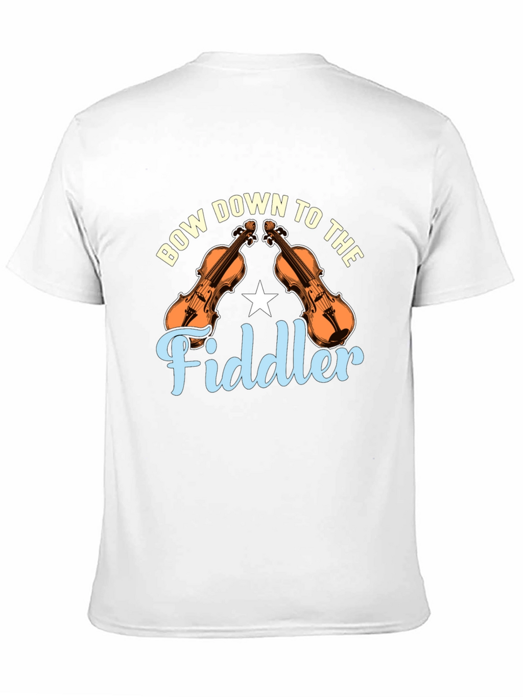 Bow Down to the Fiddler Black T-Shirt