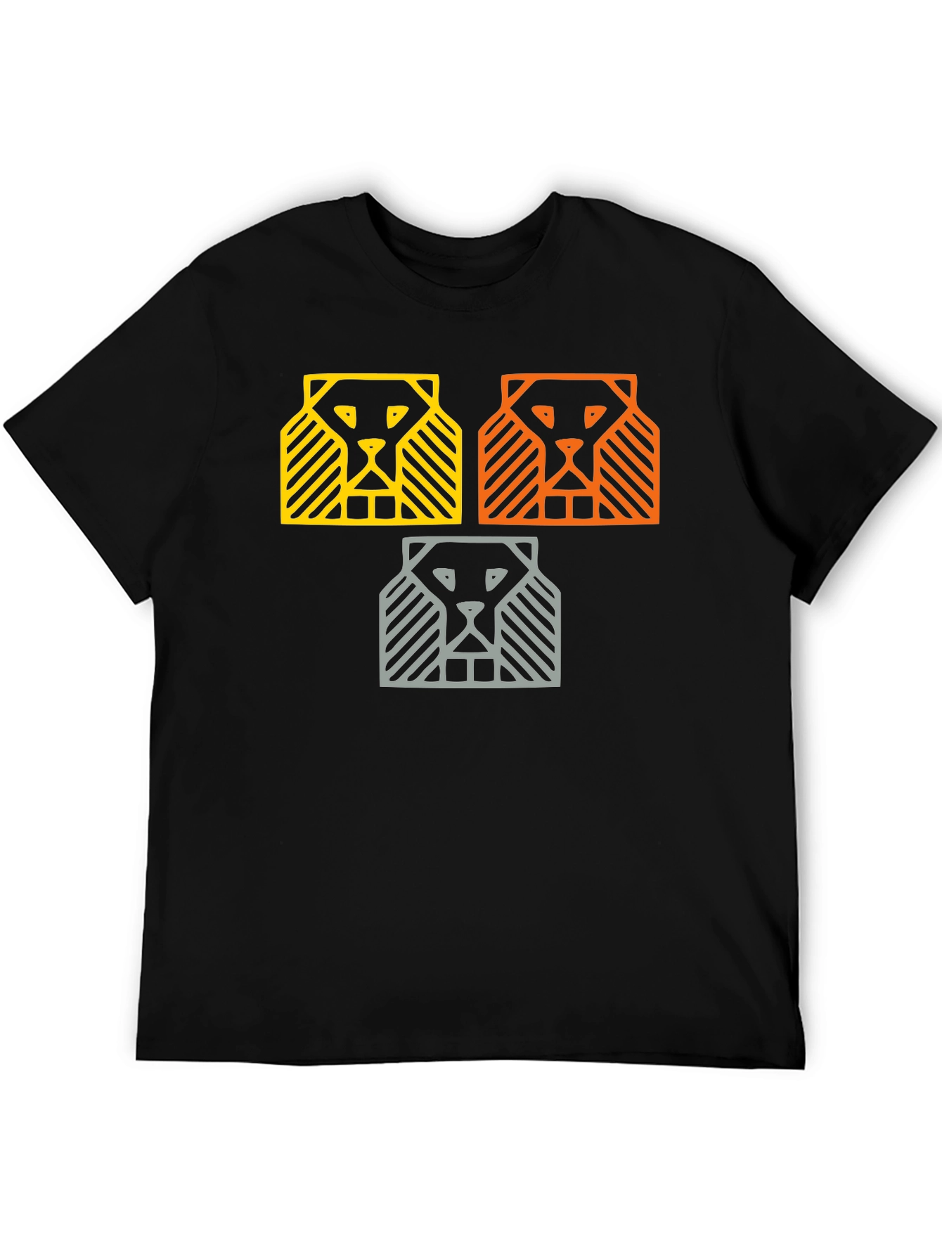 Abstract Lion Graphic Tee