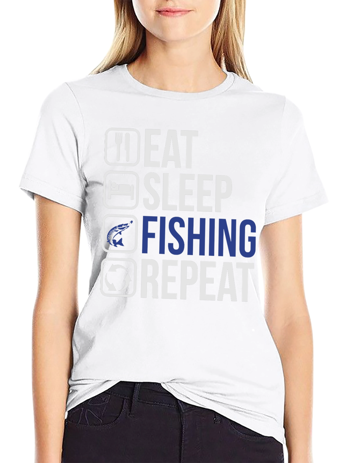 Eat Sleep Fishing Repeat T-Shirt - Anglers Humor