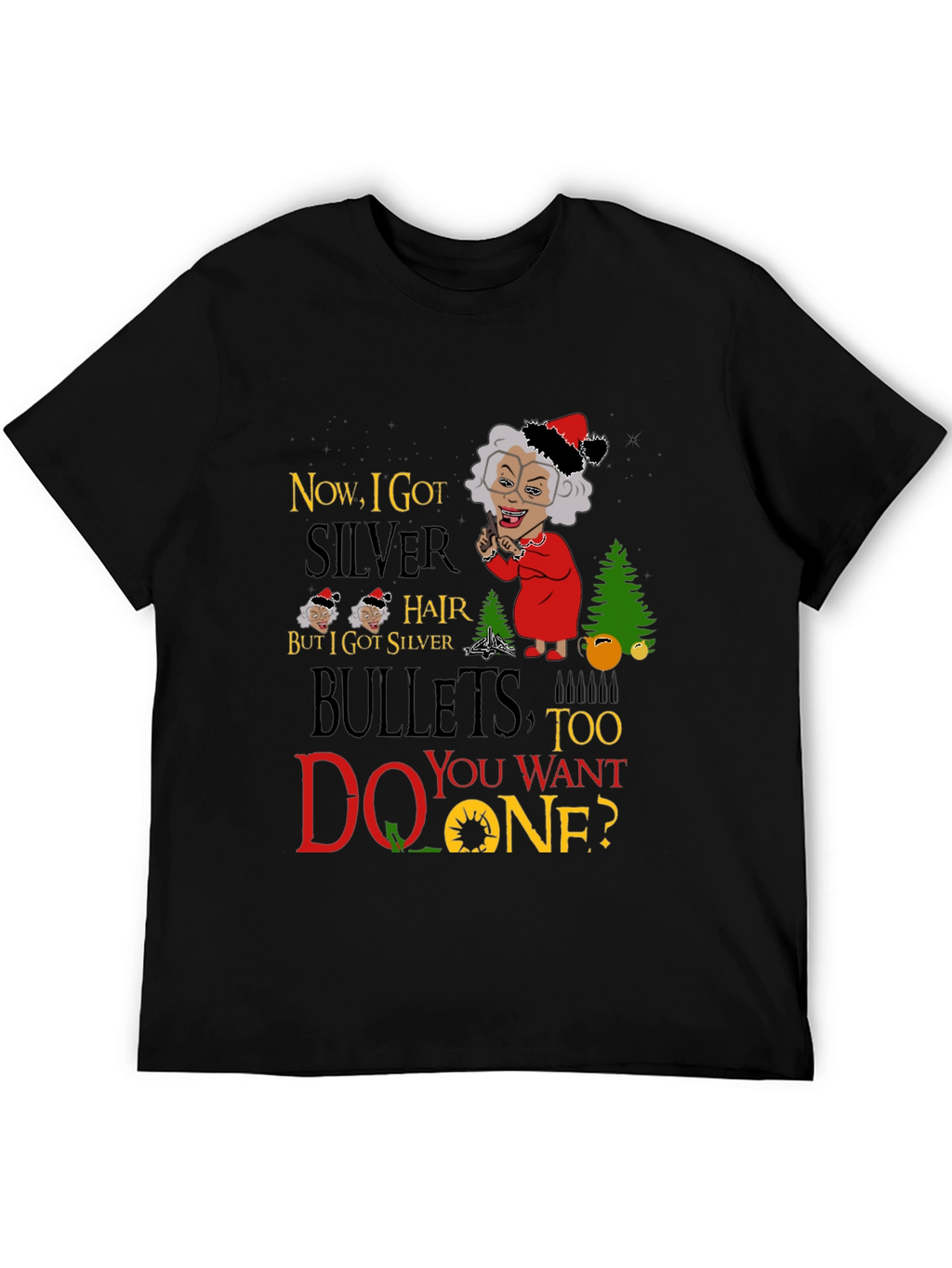 Funny Madea Silver Hair Bullets T-Shirt