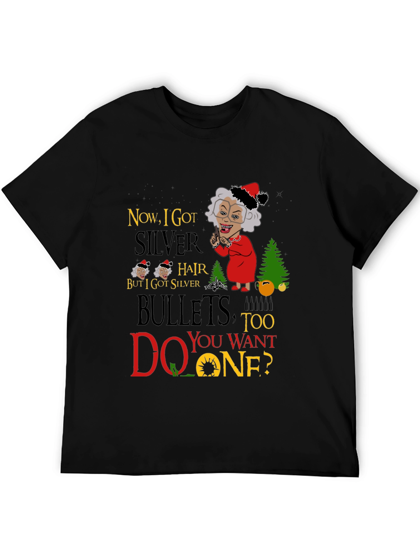 Funny Madea Silver Hair Bullets T-Shirt