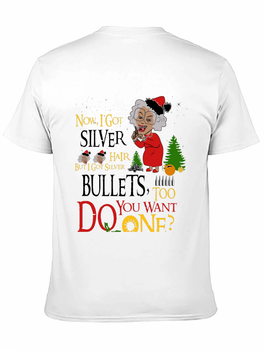 Funny Madea Silver Hair Bullets T-Shirt
