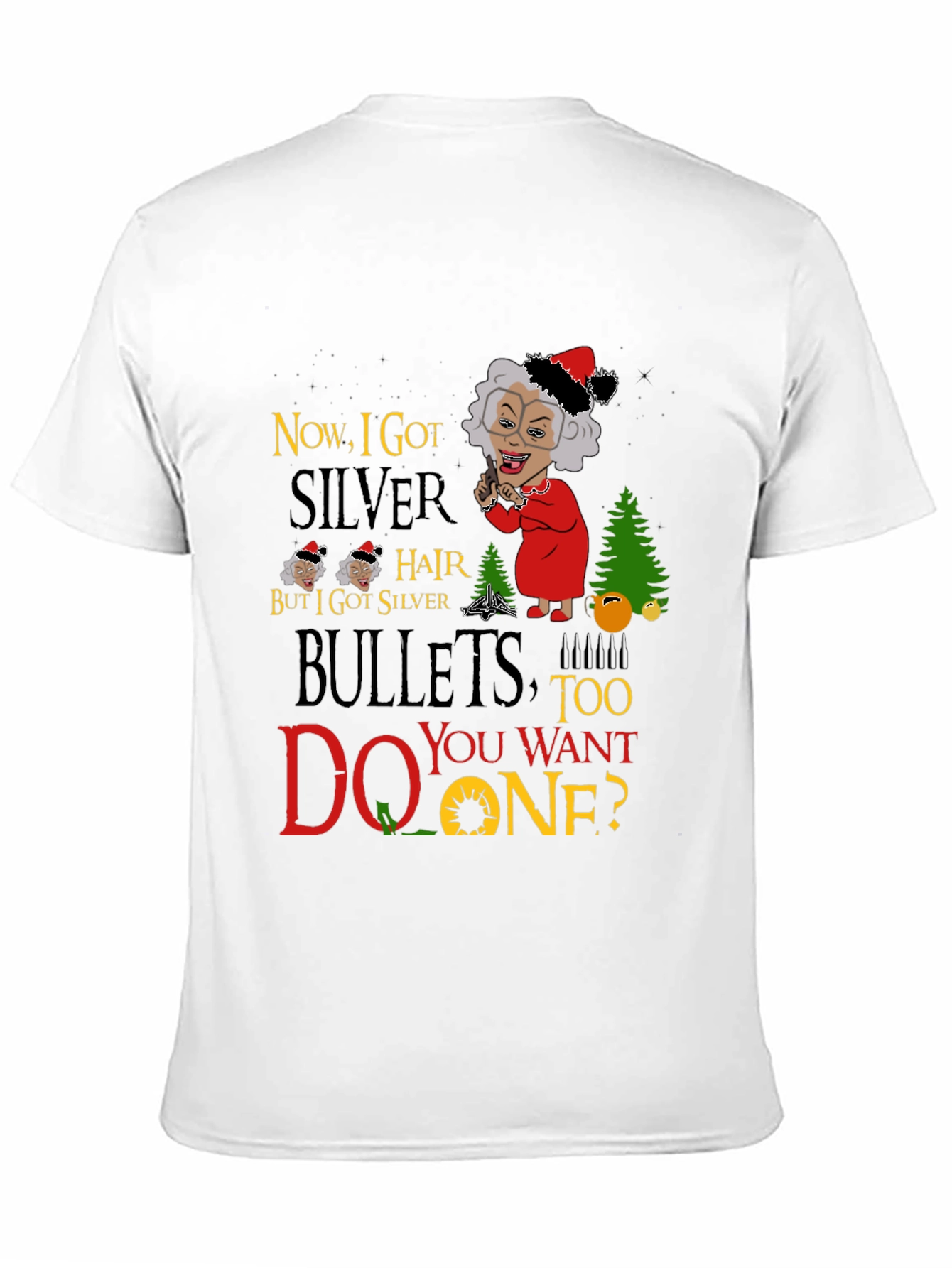 Funny Madea Silver Hair Bullets T-Shirt