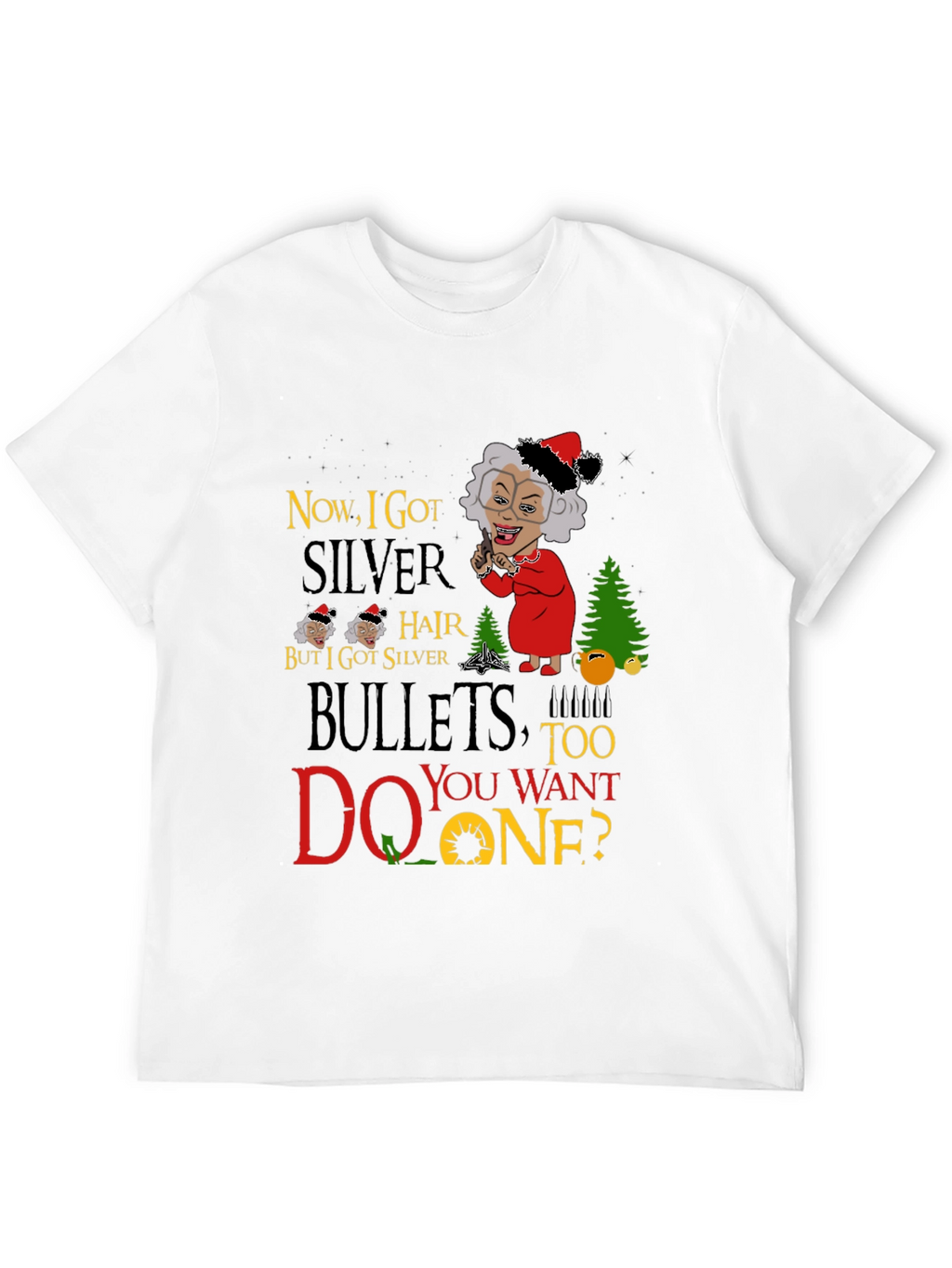 Funny Madea Silver Hair Bullets T-Shirt