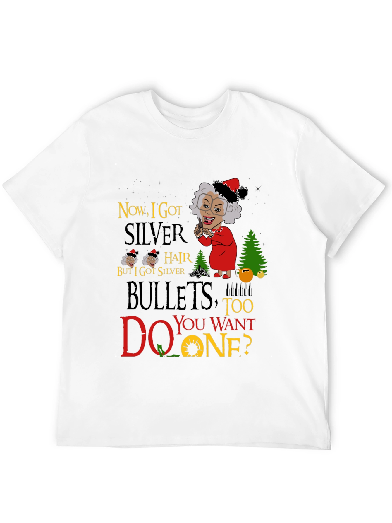 Funny Madea Silver Hair Bullets T-Shirt