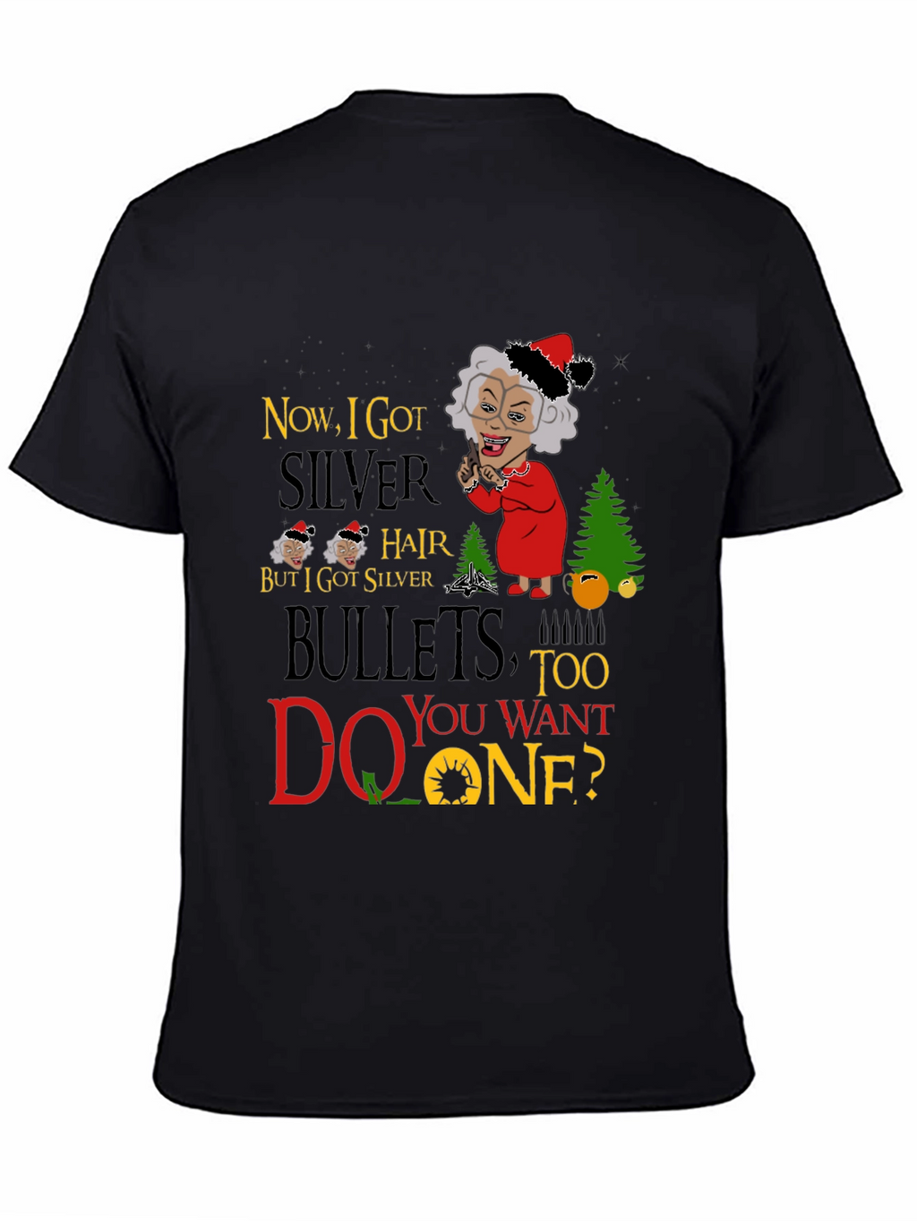 Funny Madea Silver Hair Bullets T-Shirt