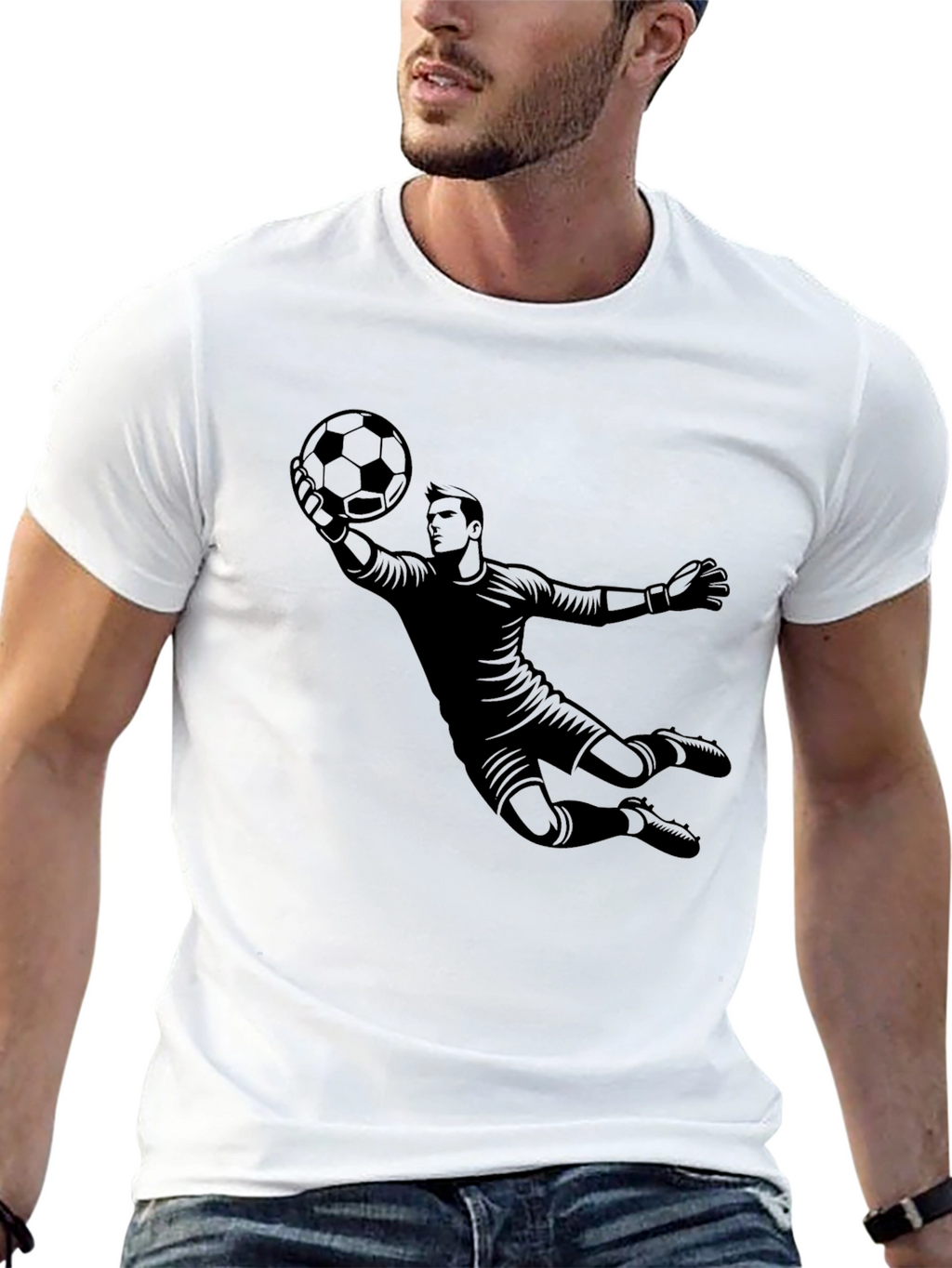 Goalkeeper Graphic T-Shirt - Soccer Fan Apparel