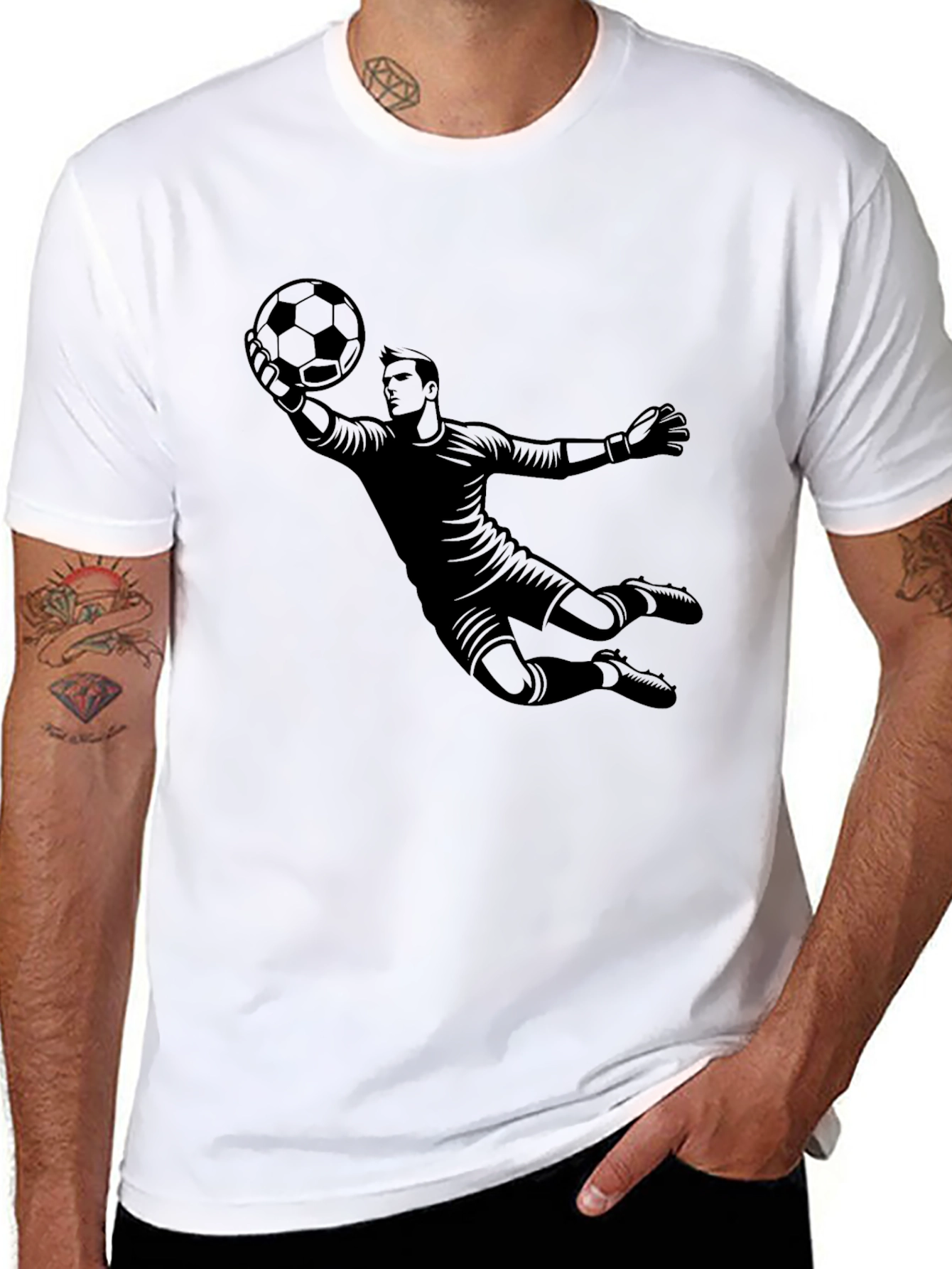 Goalkeeper Graphic T-Shirt - Soccer Fan Apparel
