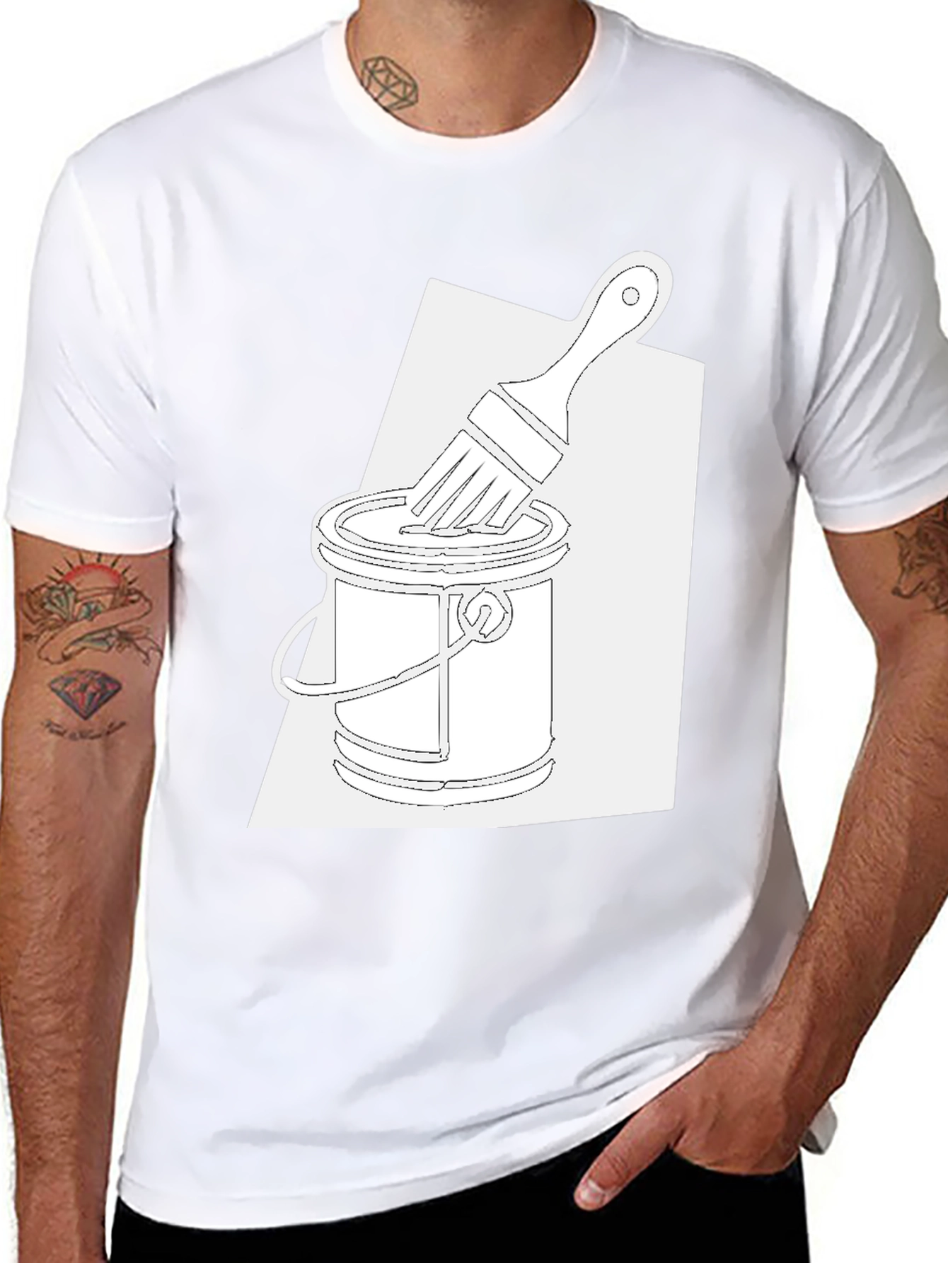 Artistic Paint Brush T-Shirt