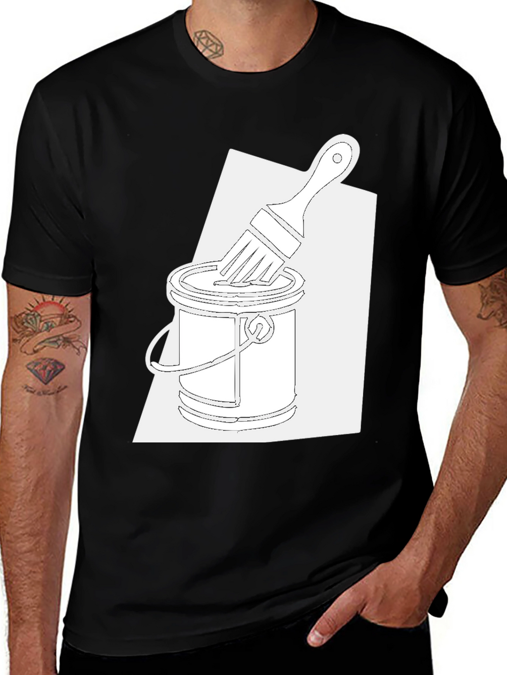 Artistic Paint Brush T-Shirt