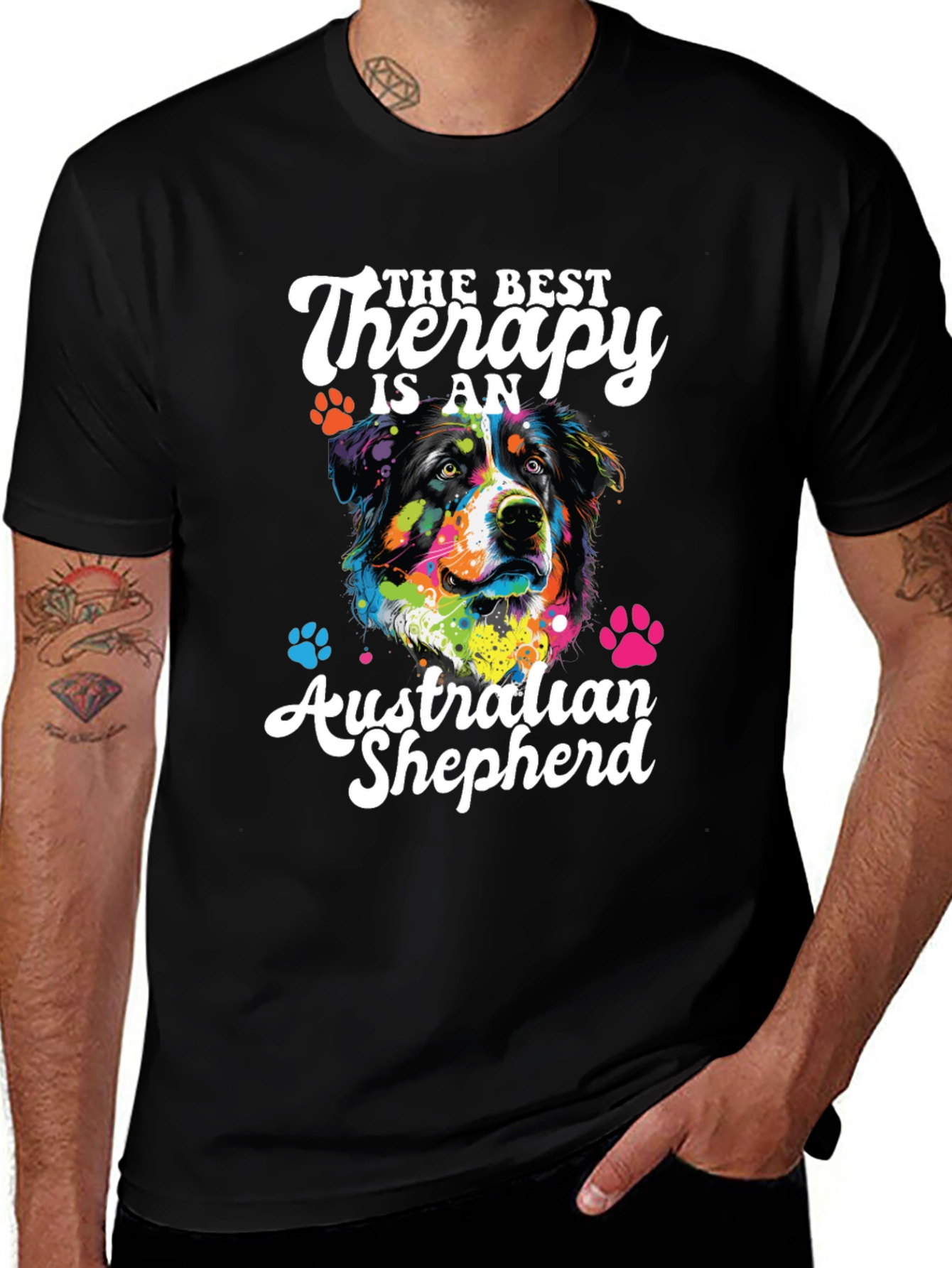 Australian Shepherd Therapy Dog T-Shirt