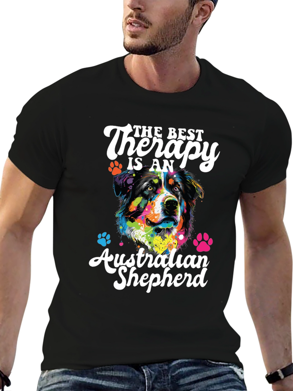 Australian Shepherd Therapy Dog T-Shirt