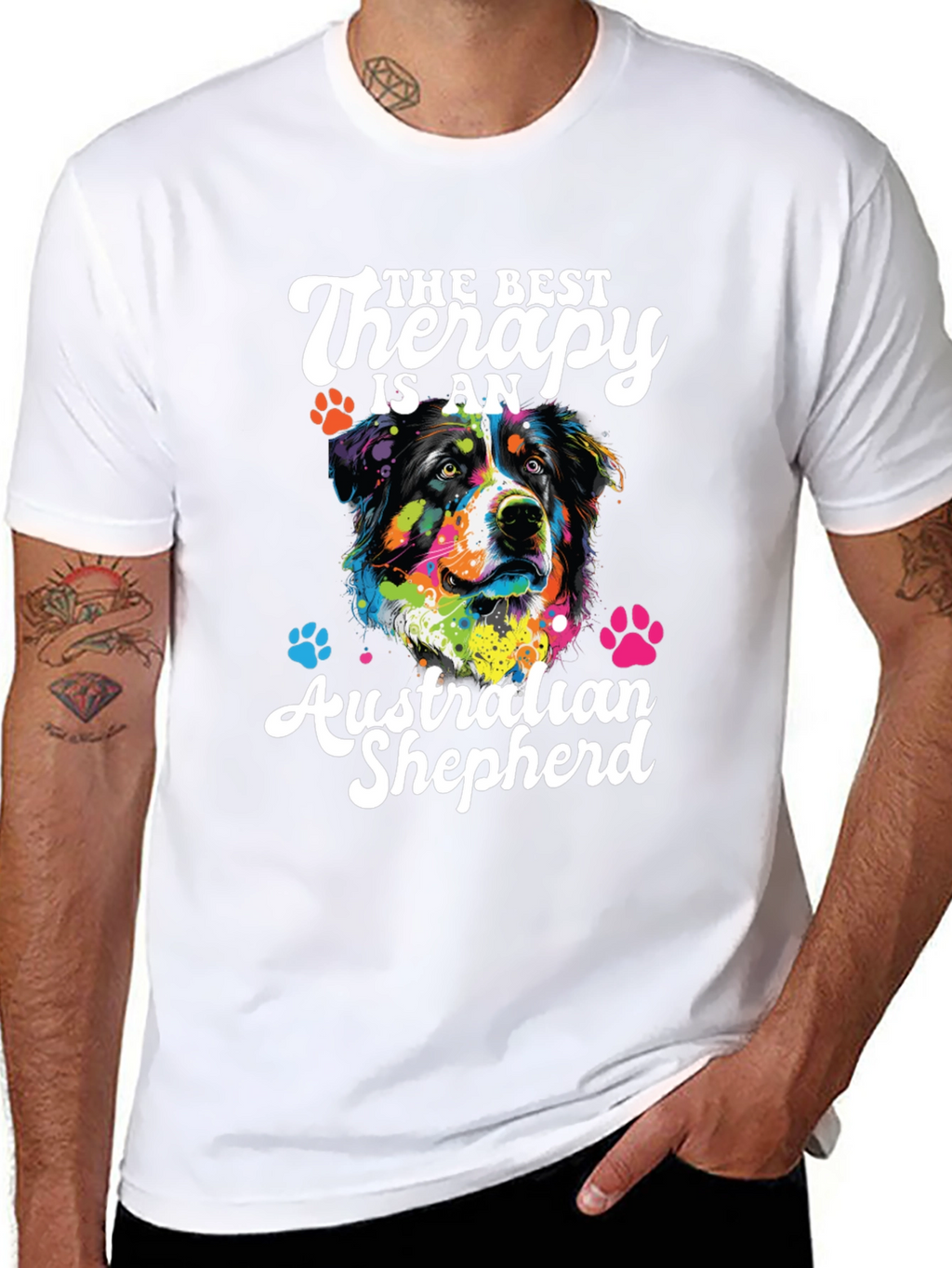 Australian Shepherd Therapy Dog T-Shirt