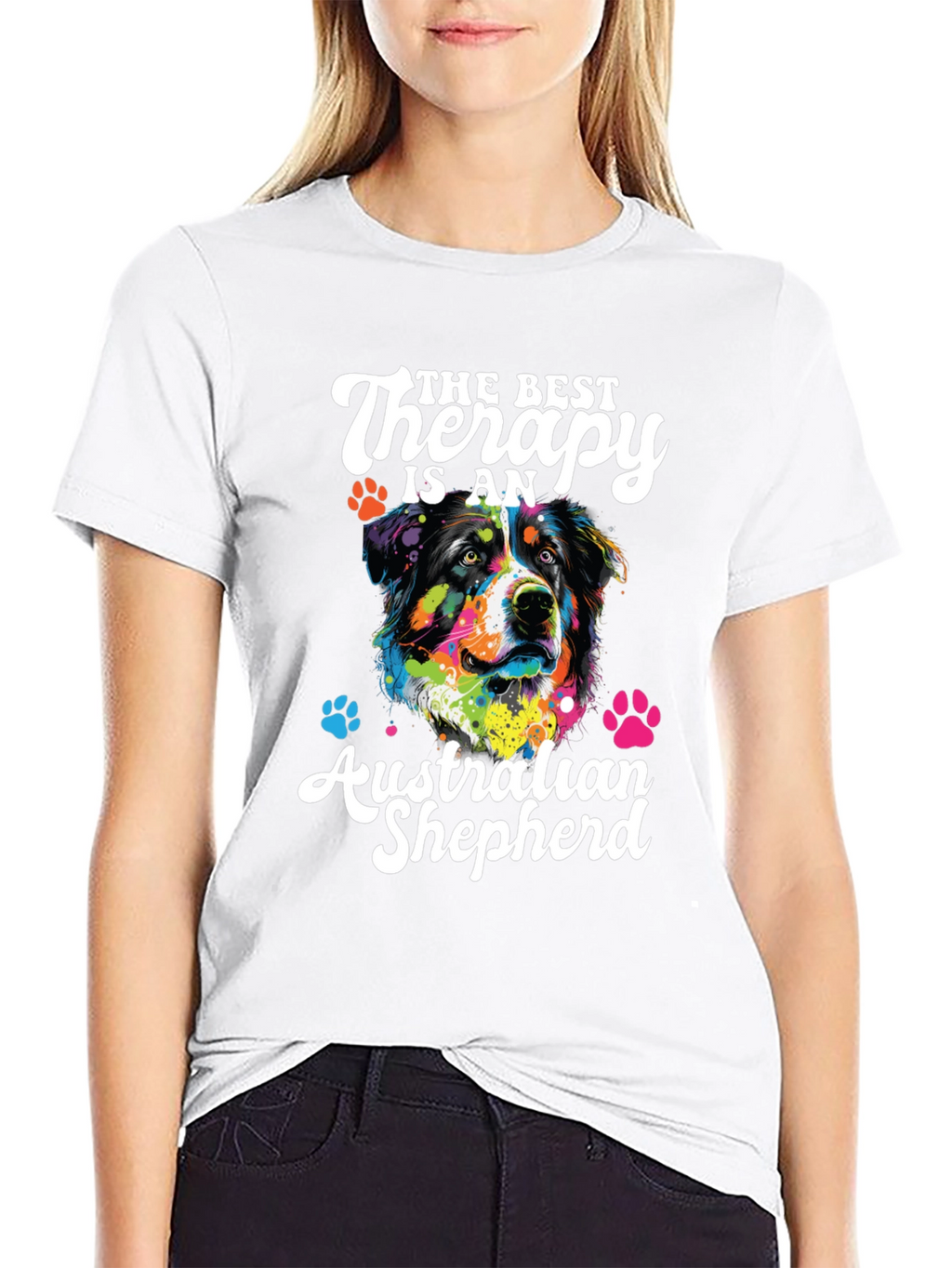Australian Shepherd Therapy Dog T-Shirt