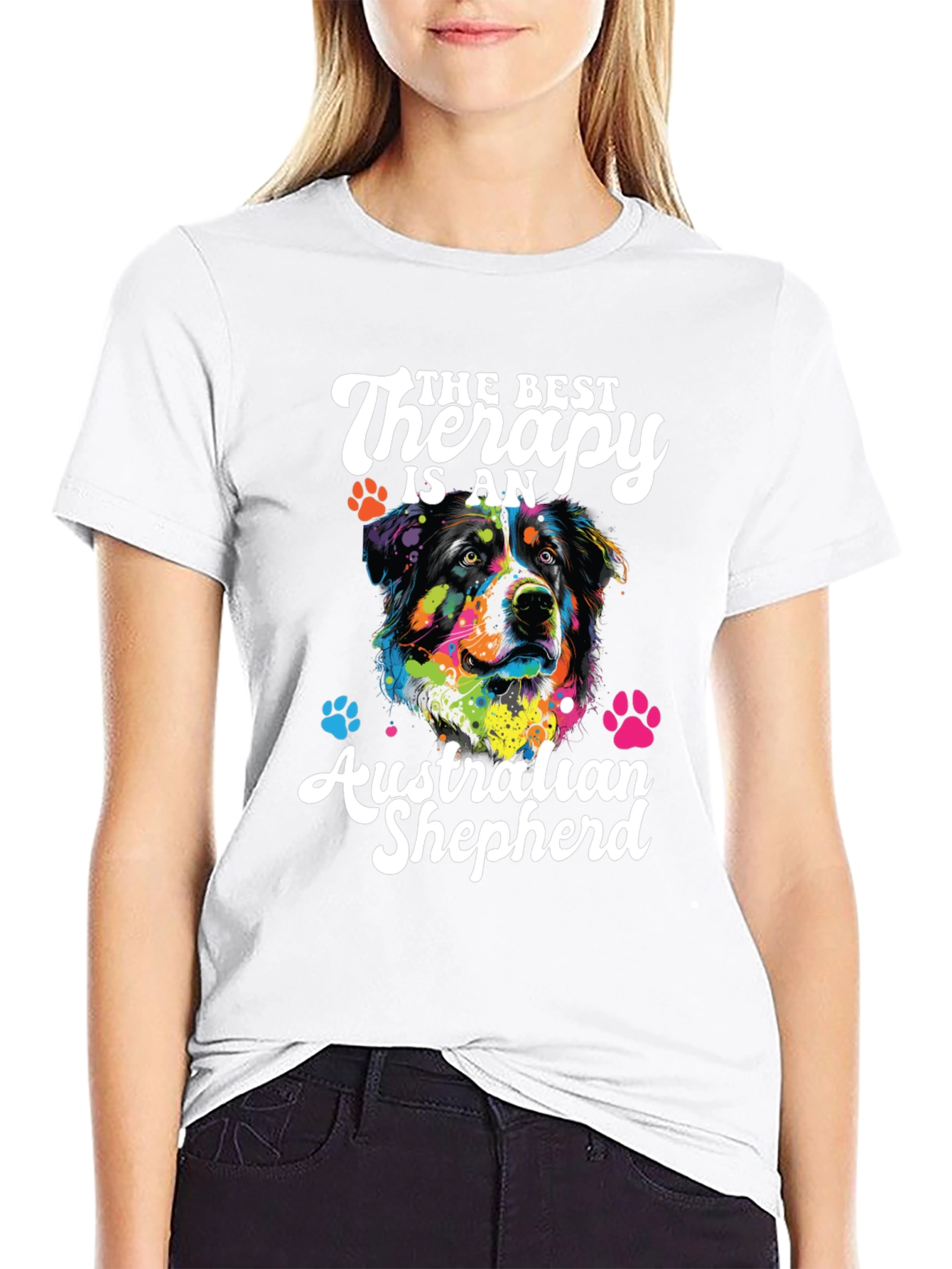 Australian Shepherd Therapy Dog T-Shirt