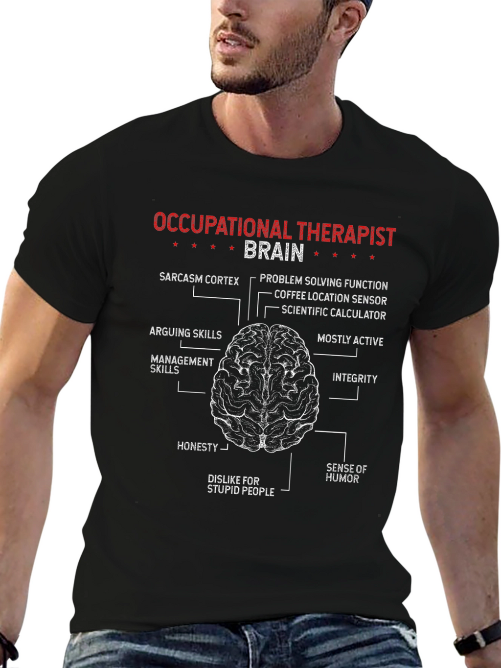 Occupational Therapist Brain Anatomy T-Shirt