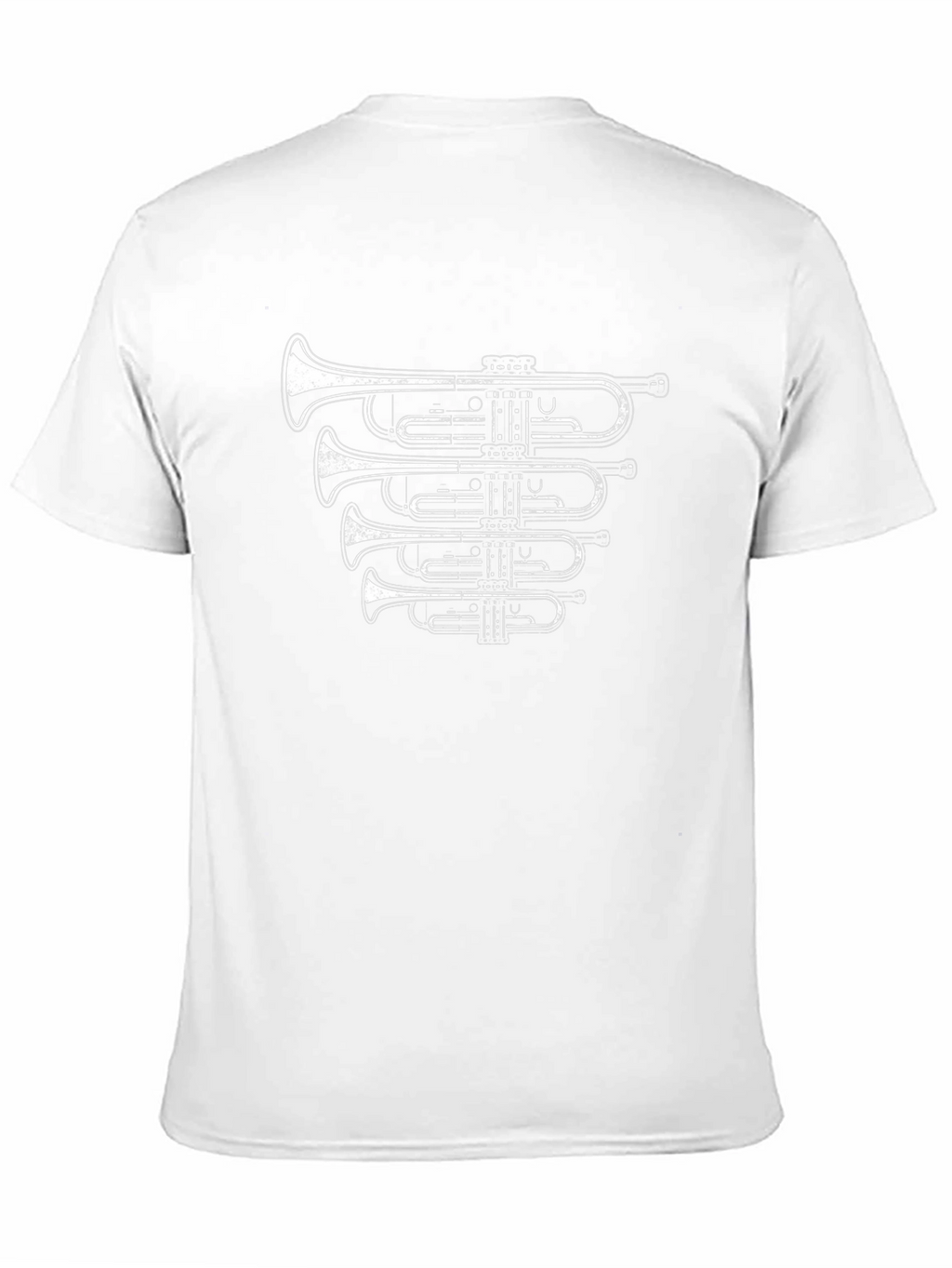Trumpet Graphic Black Tee - Musician Style