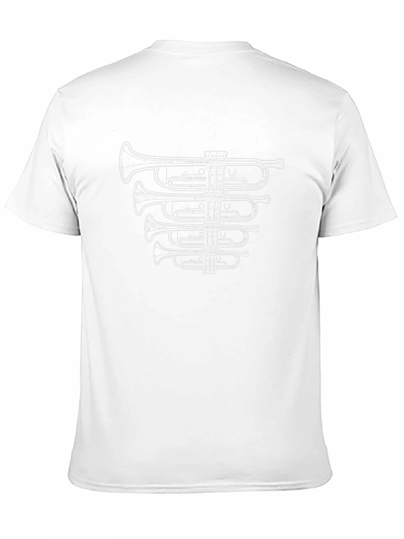 Trumpet Graphic Black Tee - Musician Style