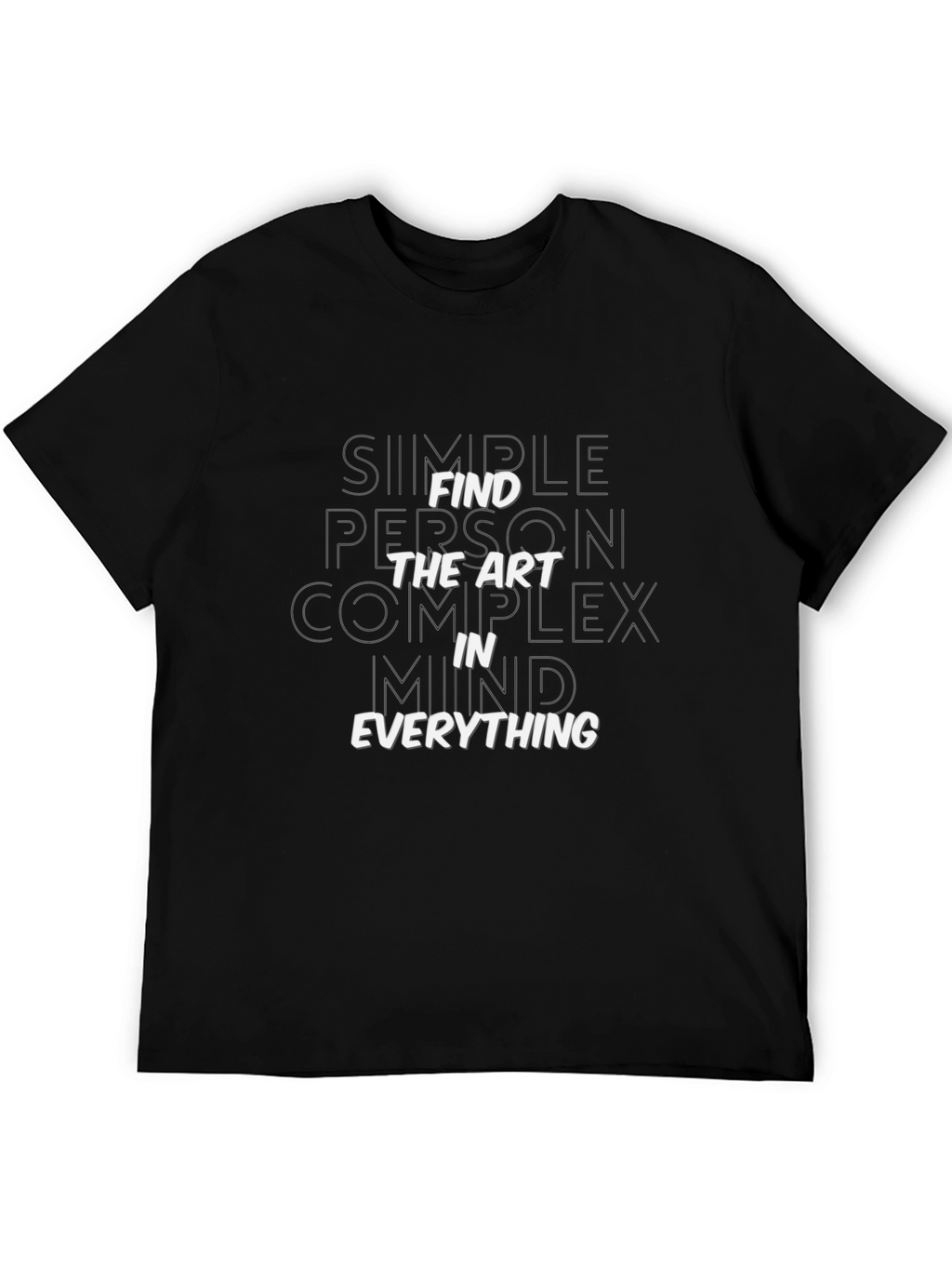 Find the Art Tee - Soft Black Cotton Blend