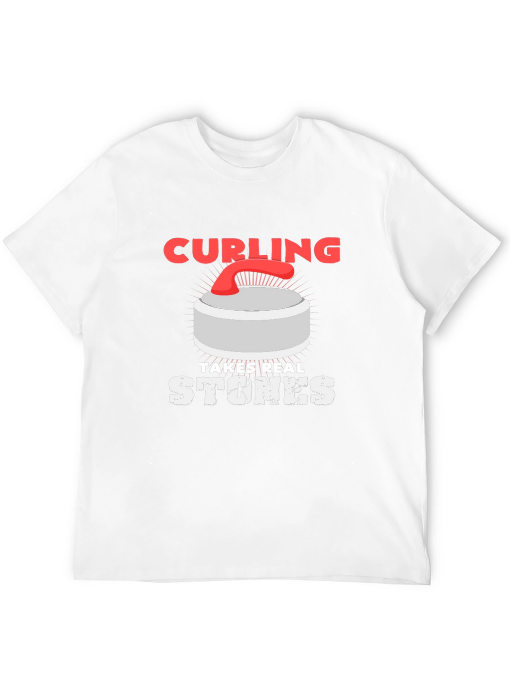 Curling Takes Real Stones Graphic T-Shirt