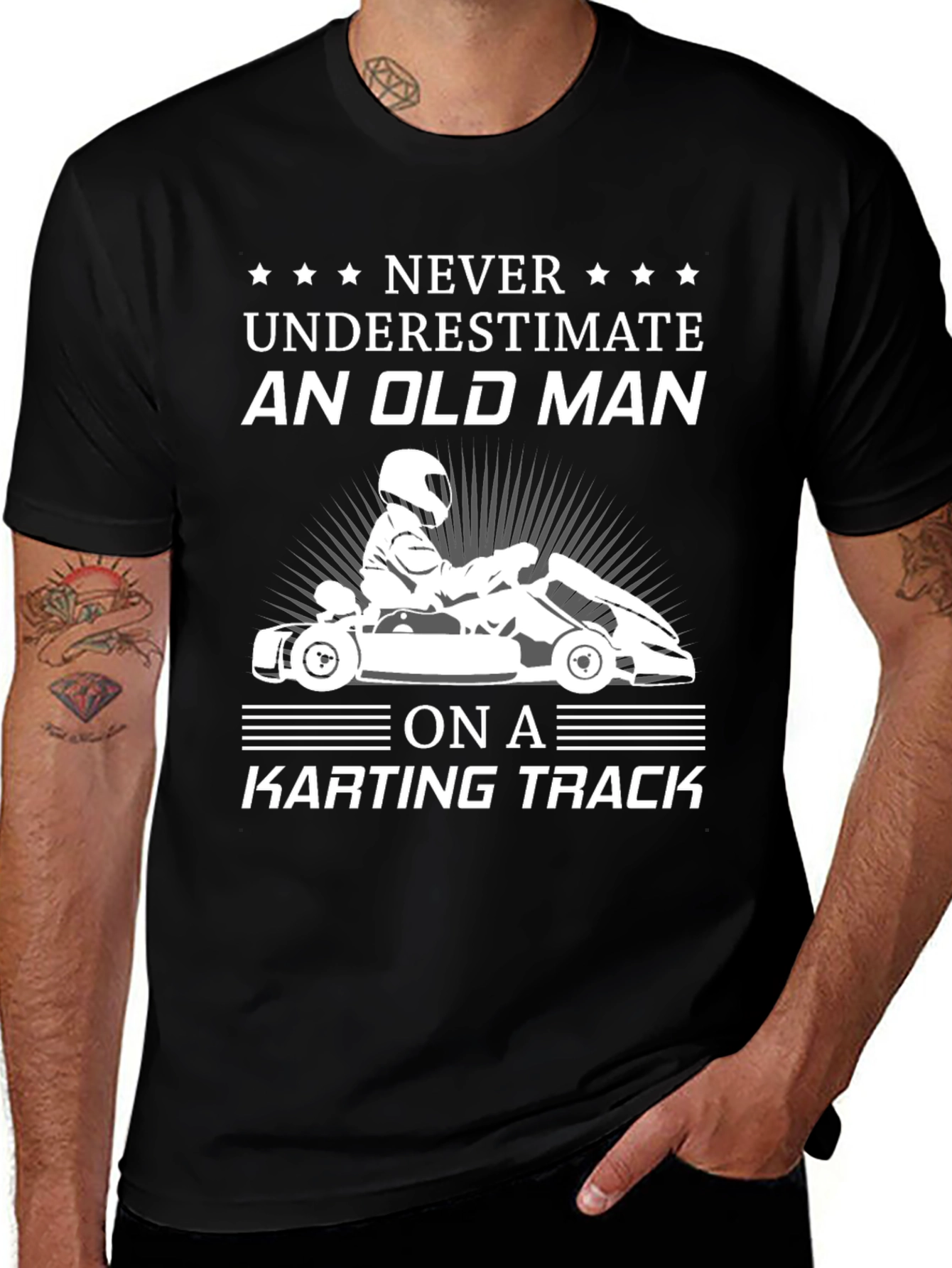 Old Man Karting T-Shirt - Funny Racing Tee