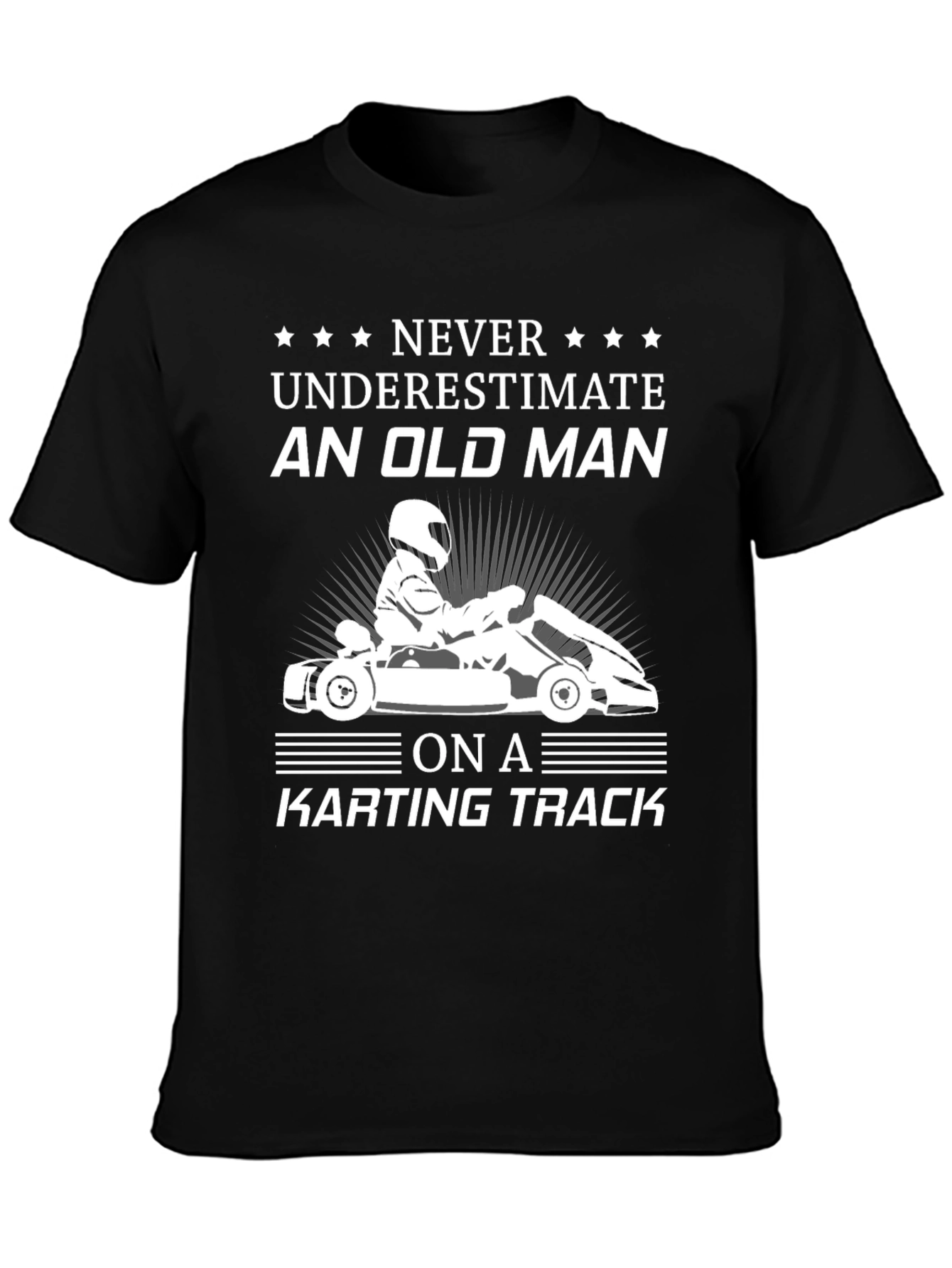 Old Man Karting T-Shirt - Funny Racing Tee