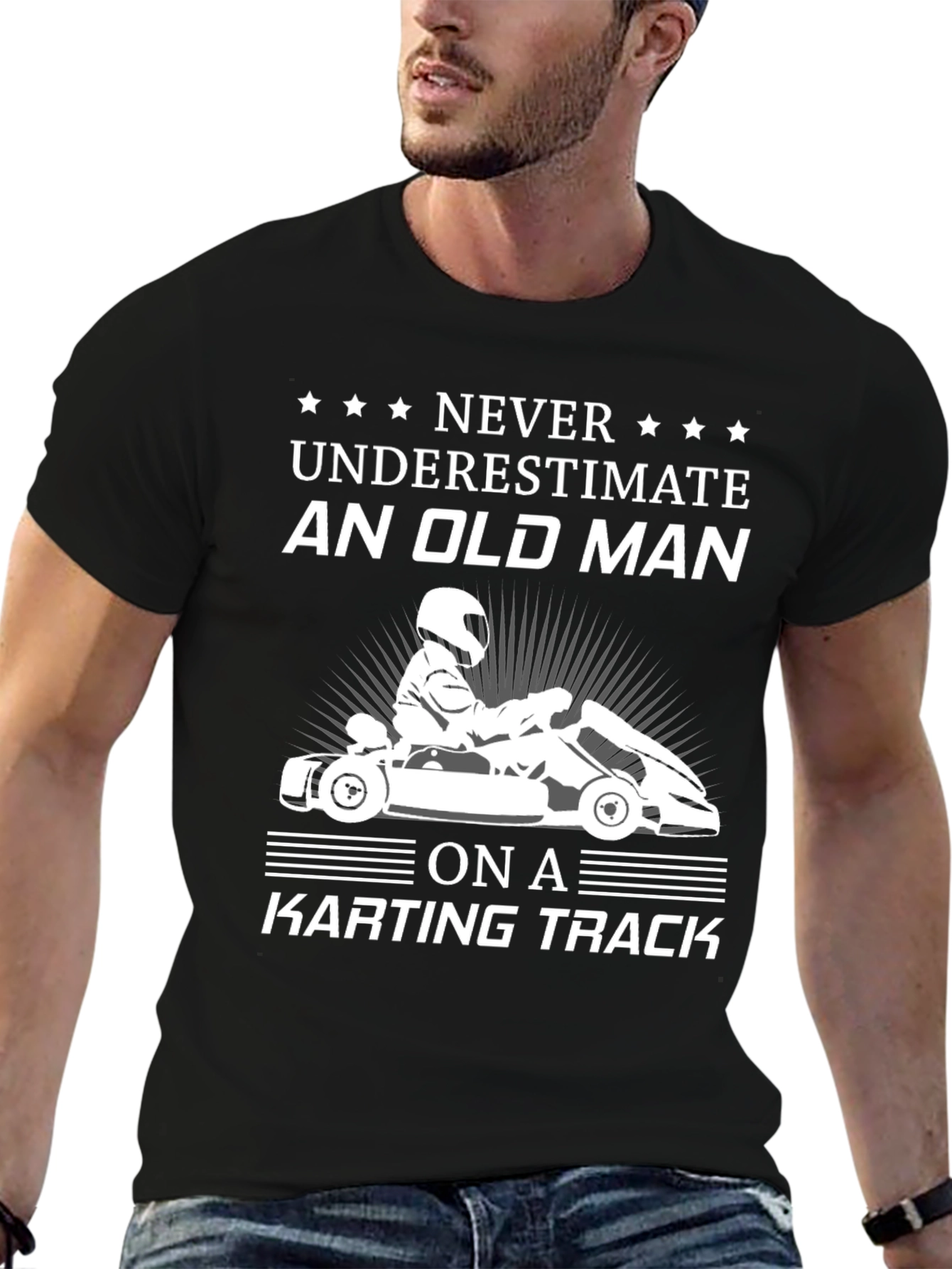 Old Man Karting T-Shirt - Funny Racing Tee