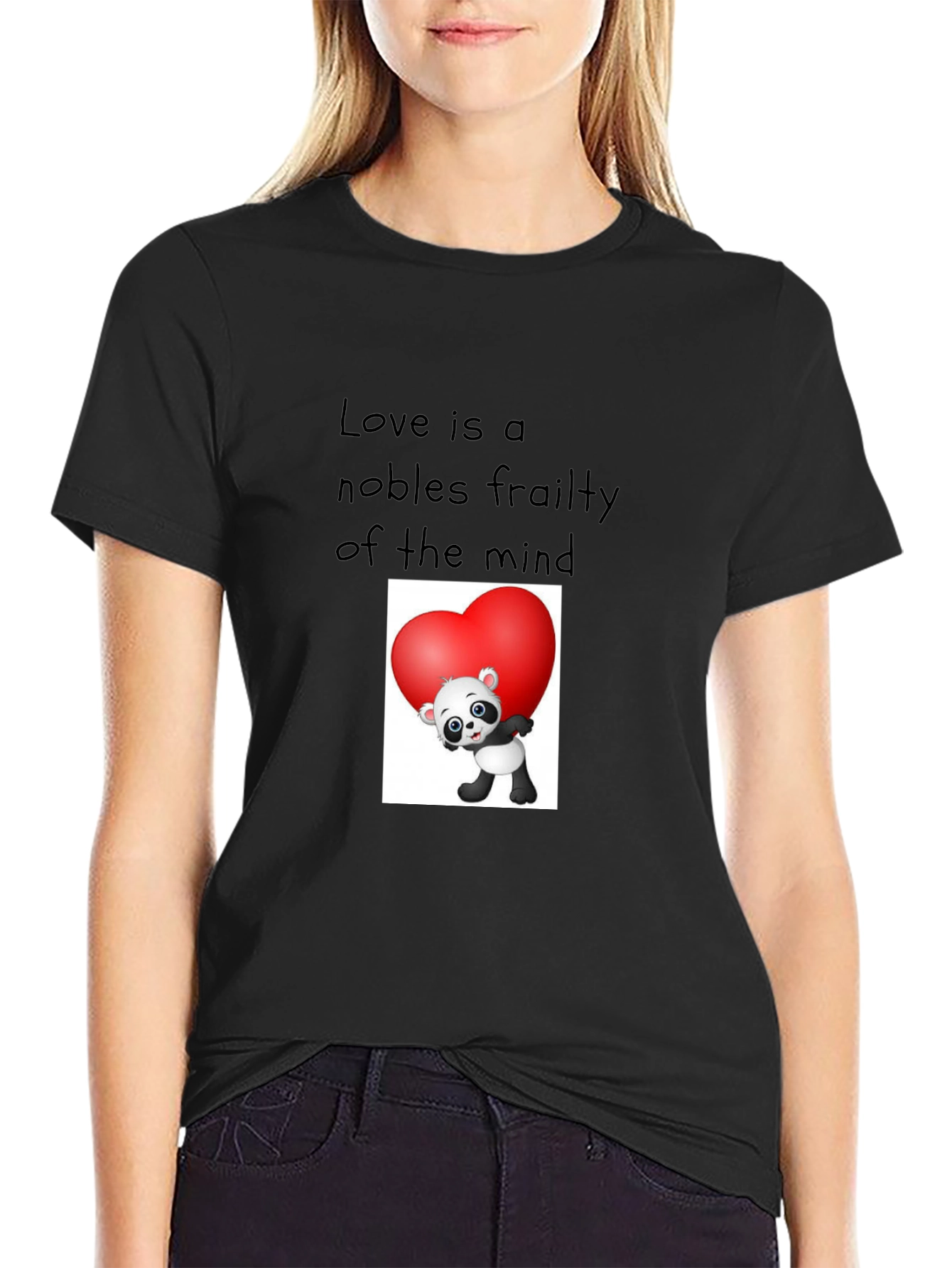 Love Panda Graphic T-Shirt