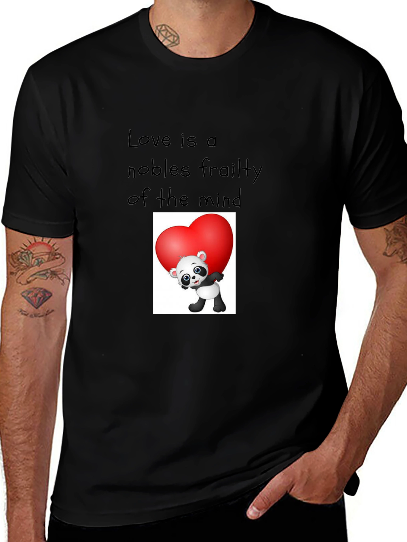 Love Panda Graphic T-Shirt